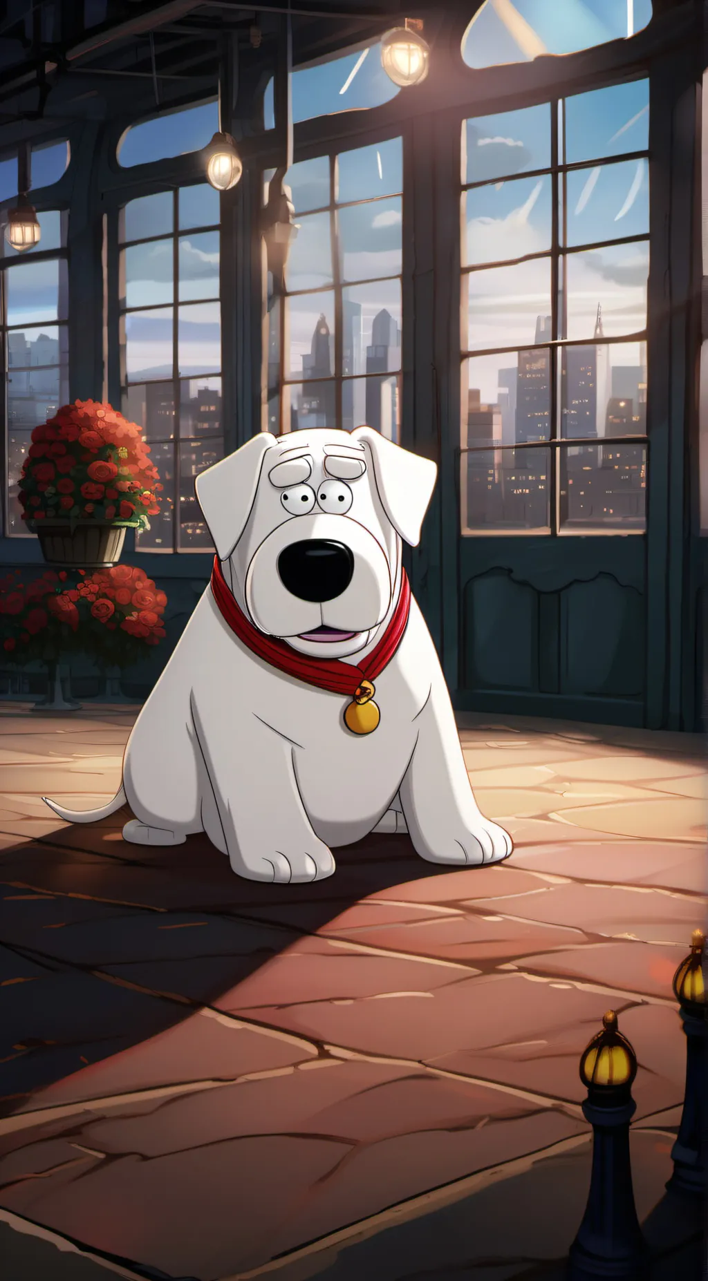 ai character: brian griffin background