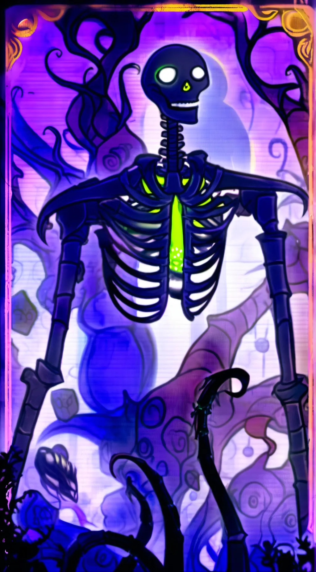 ai character: nightmare/bad sans background