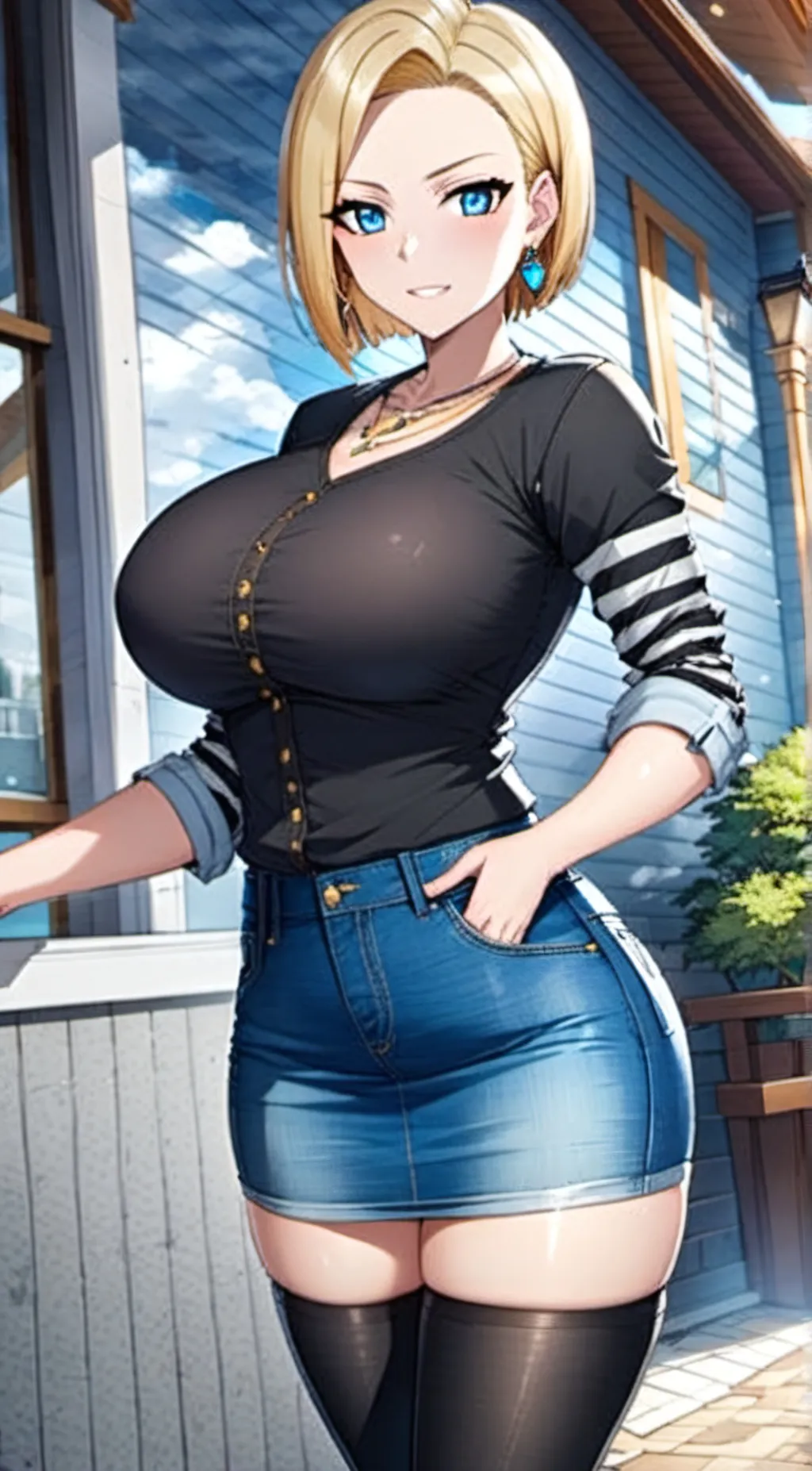 ai character: Android 18 background