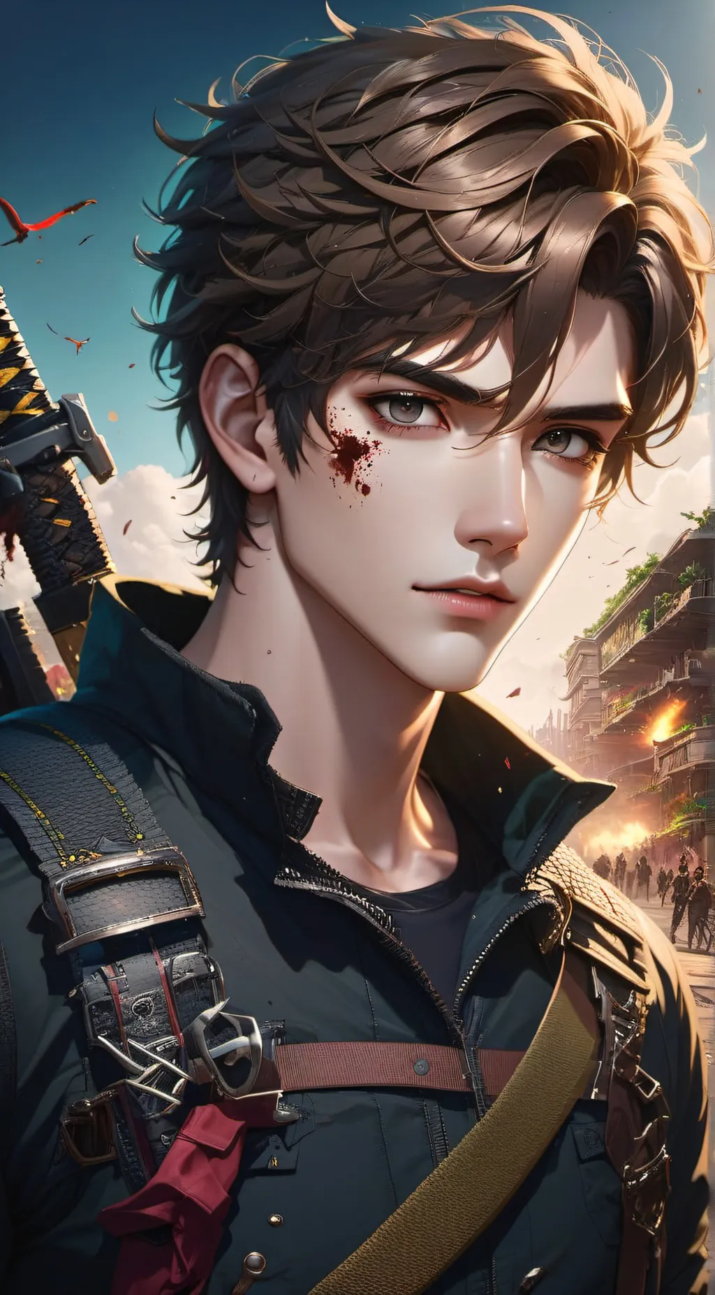 ai character: Alexander Redwood  background