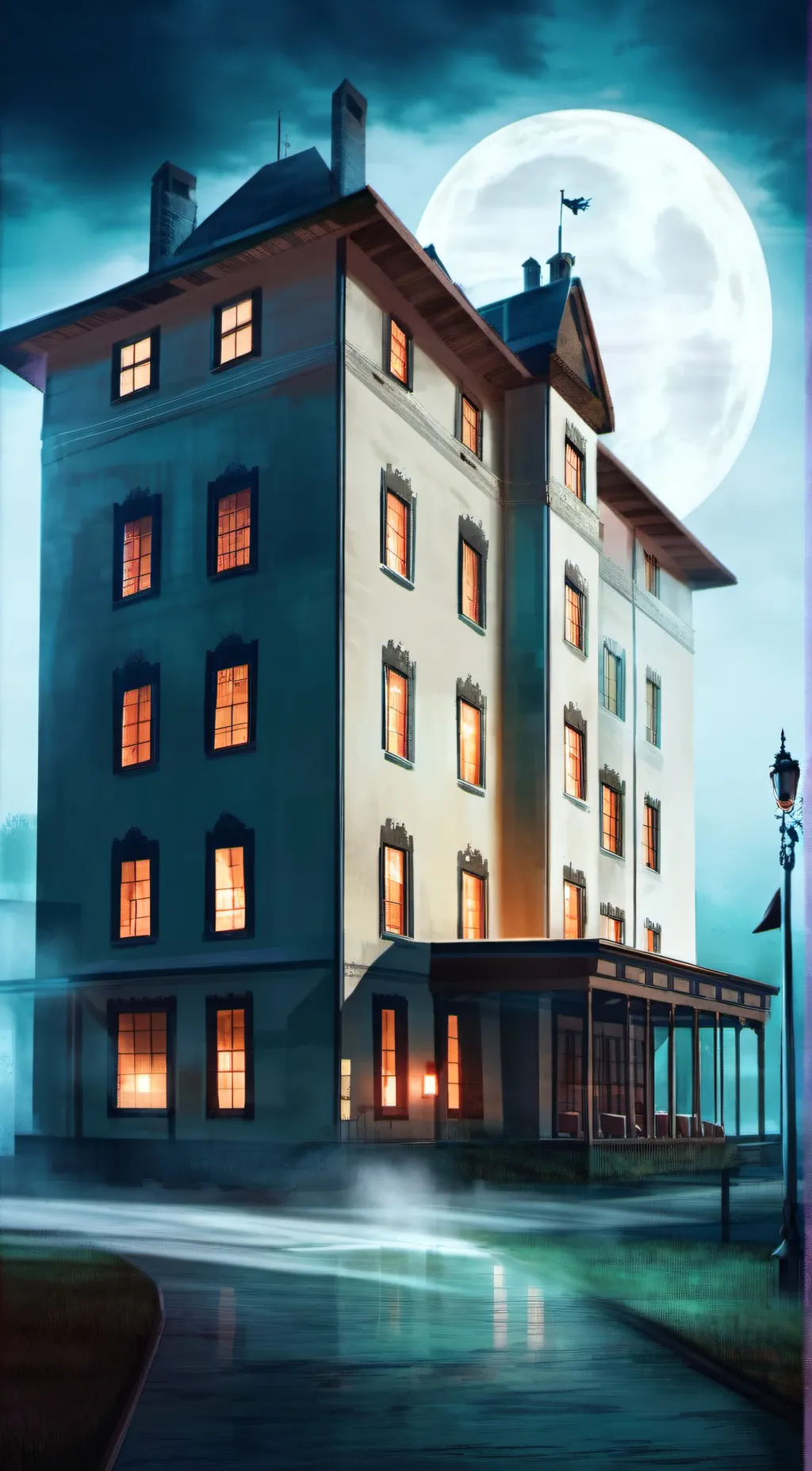 ai character: Hotel Transylvania background