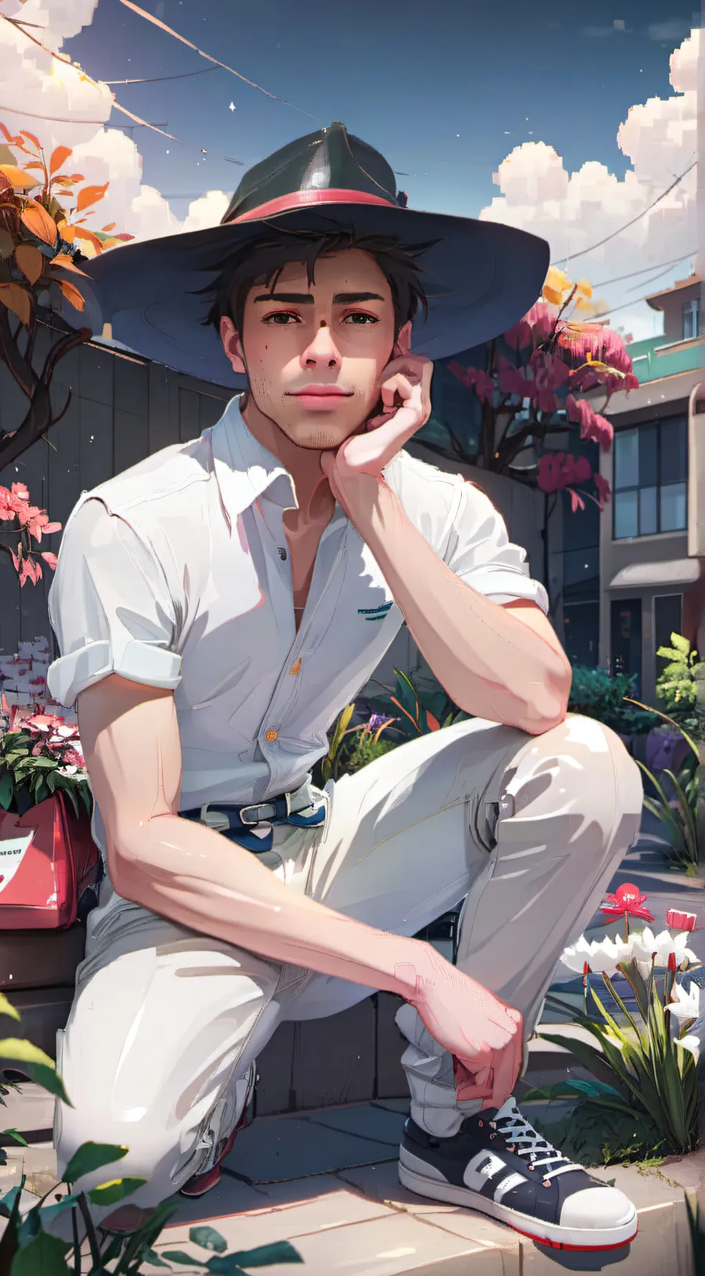 ai character: Rich background