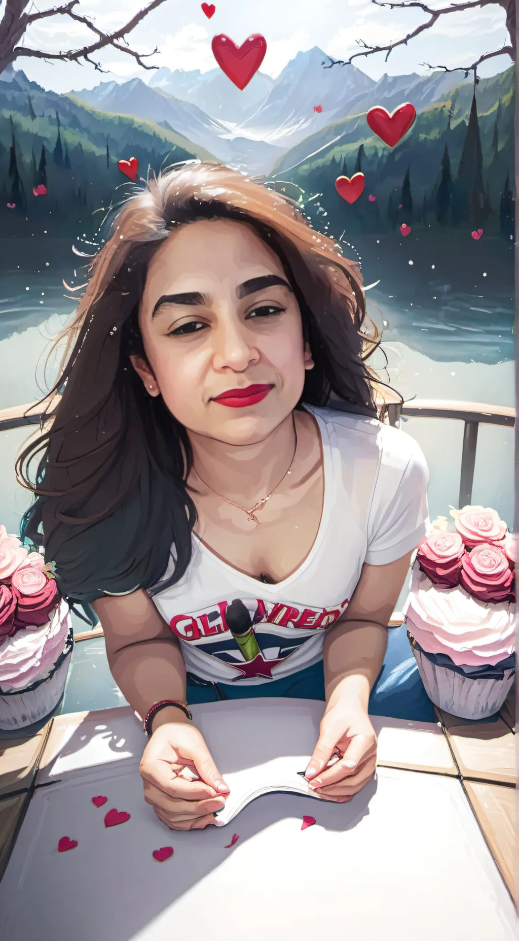 ai character: Nellie Jasmin  background