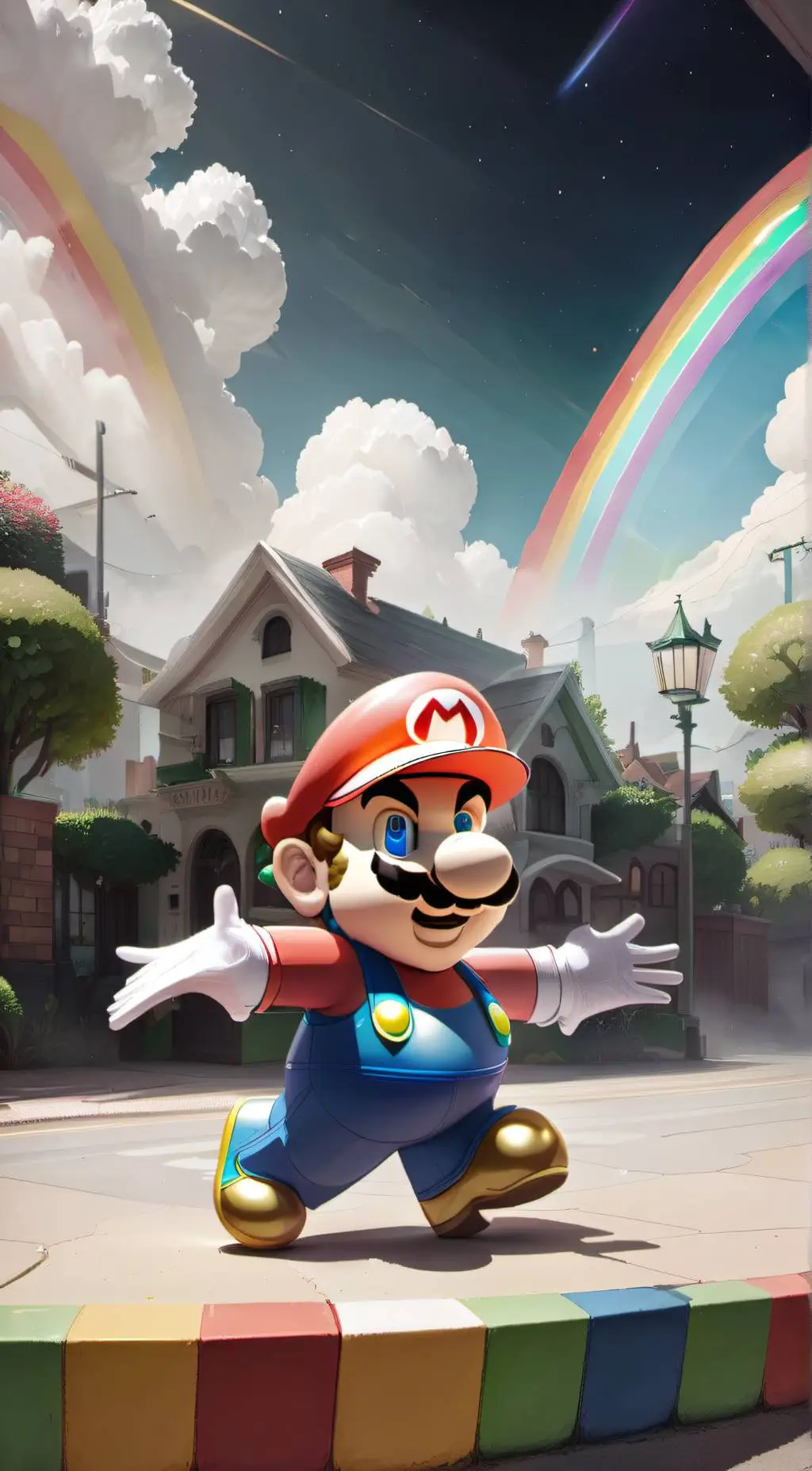 ai character: Mario background