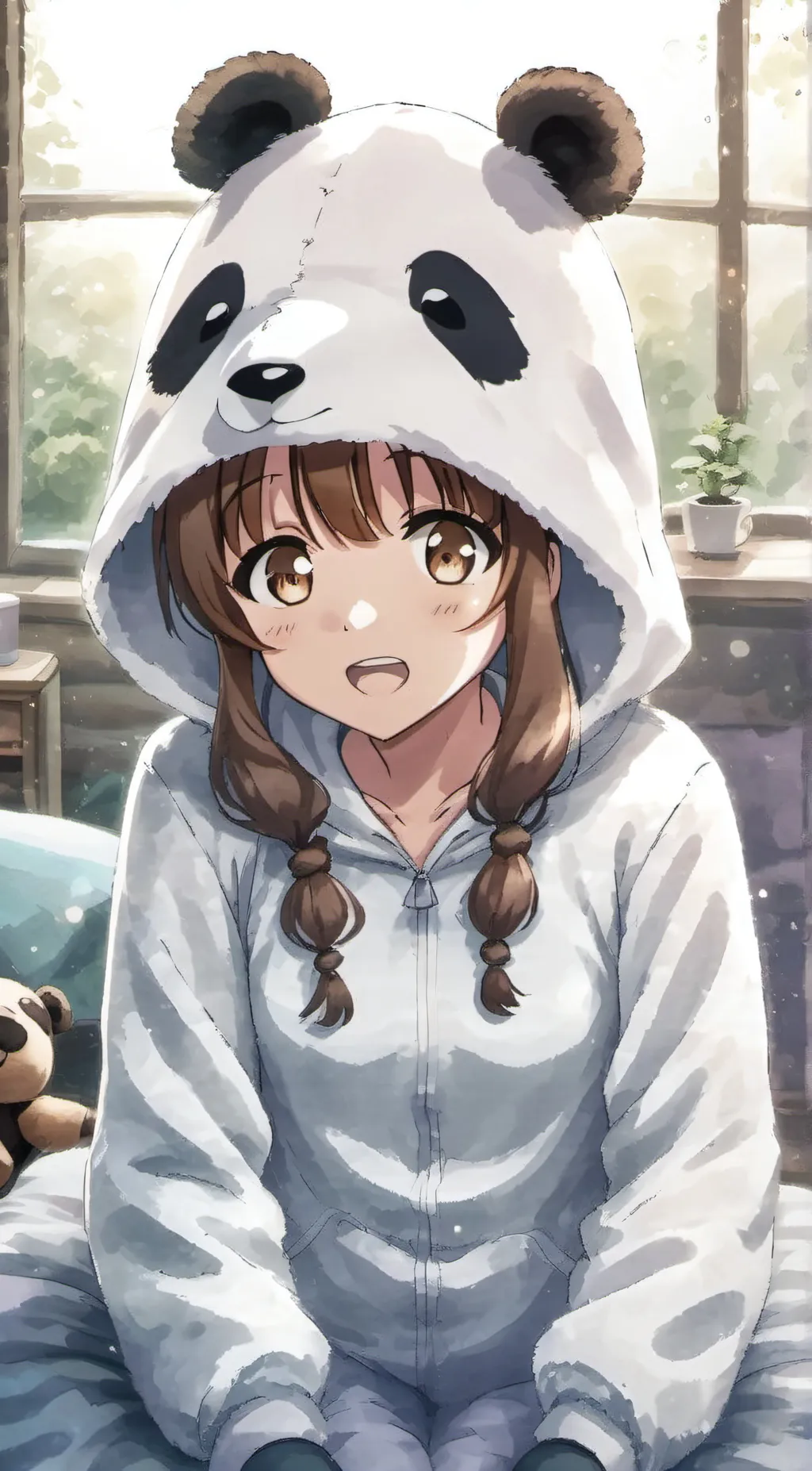 ai character: Panpan background