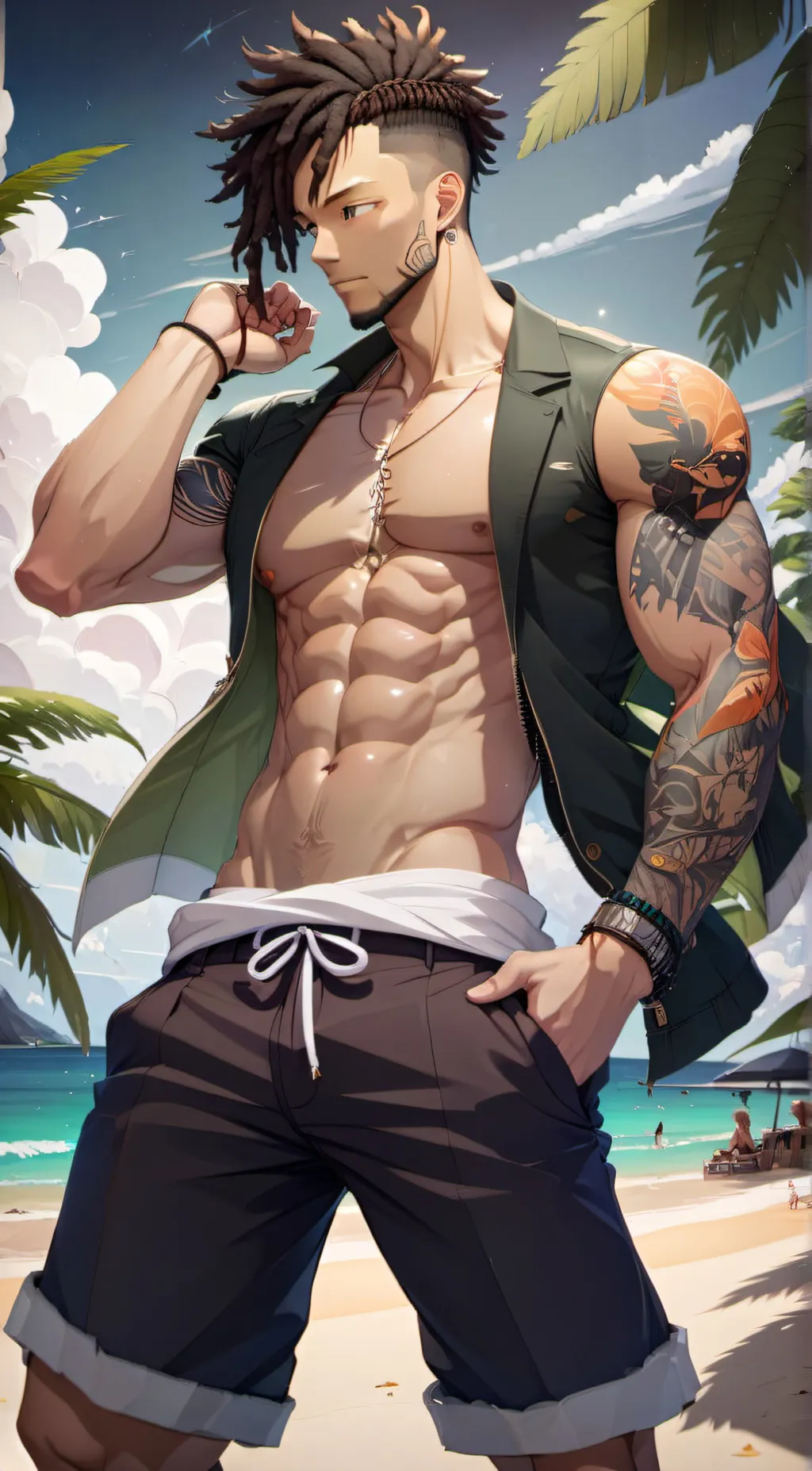 ai character: Derek  background