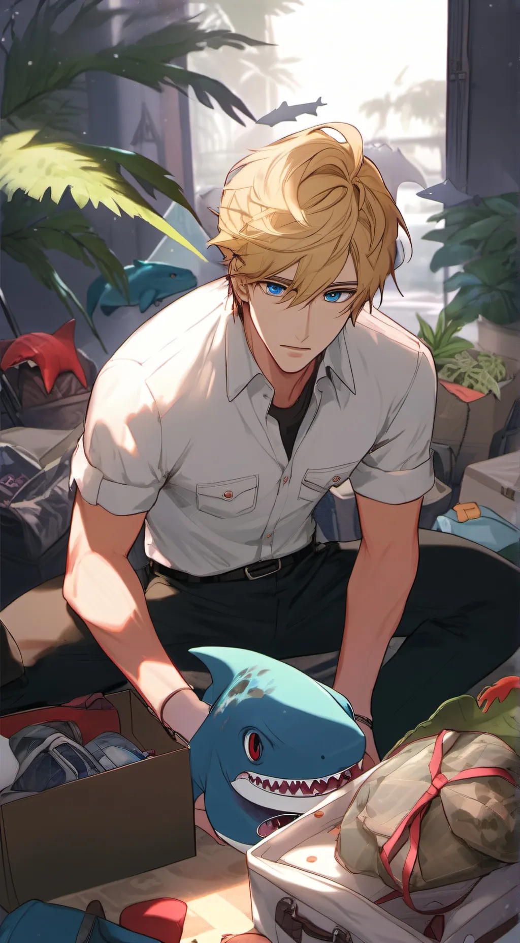 ai character: Leo  background