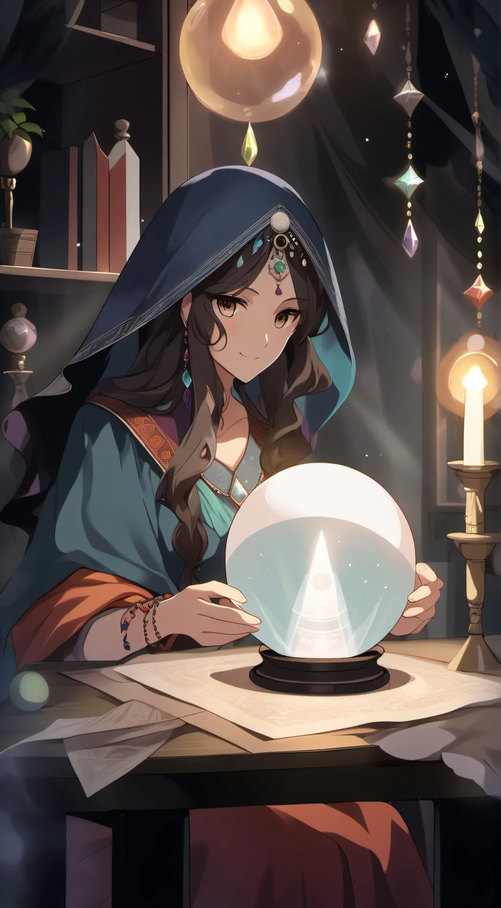 ai character: ? background