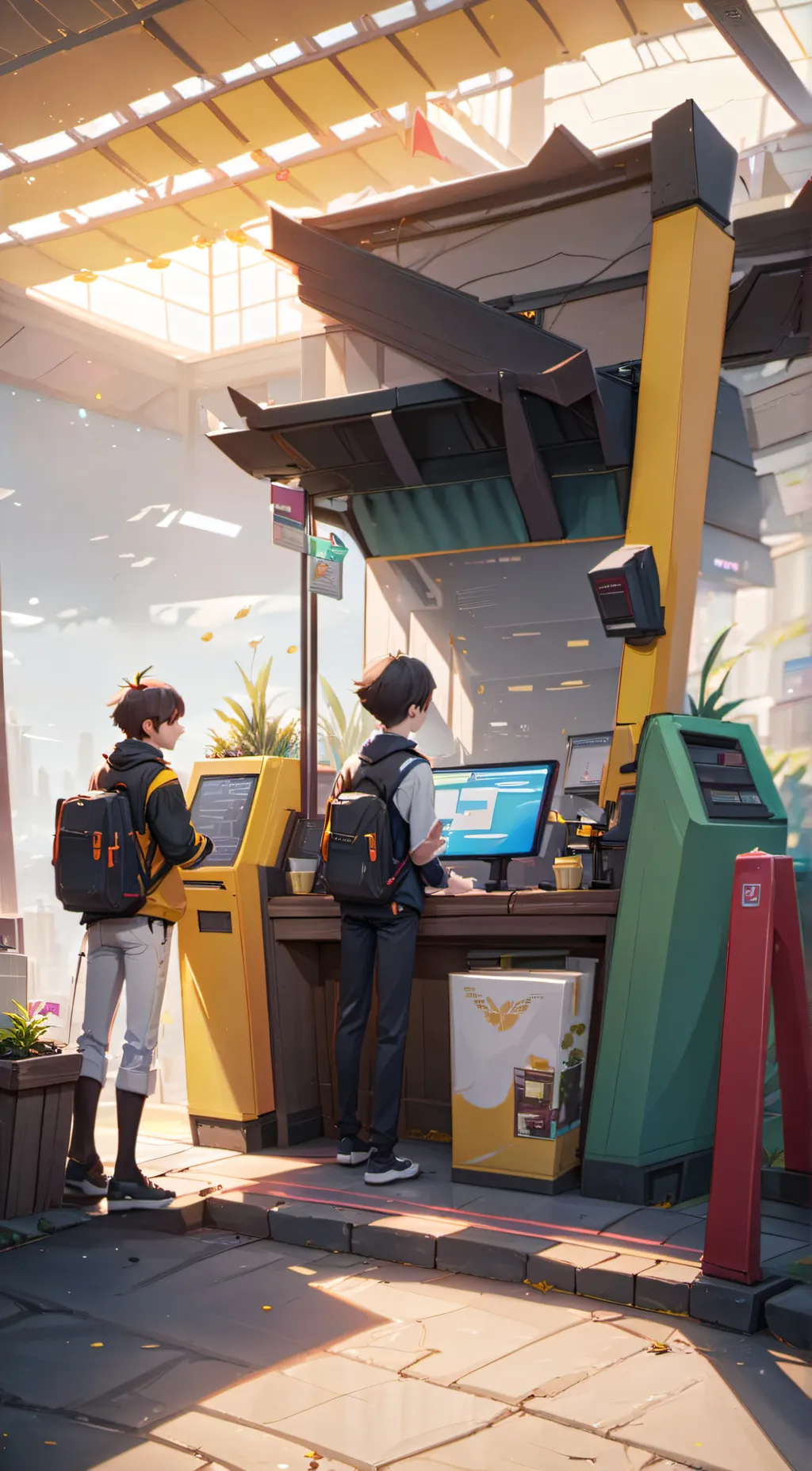 ai character: Checkpoint background