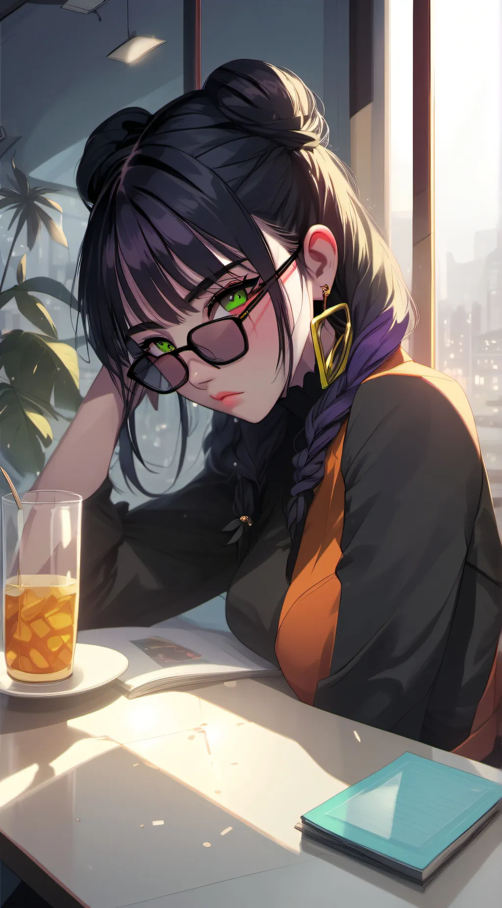 ai character: Honey  background