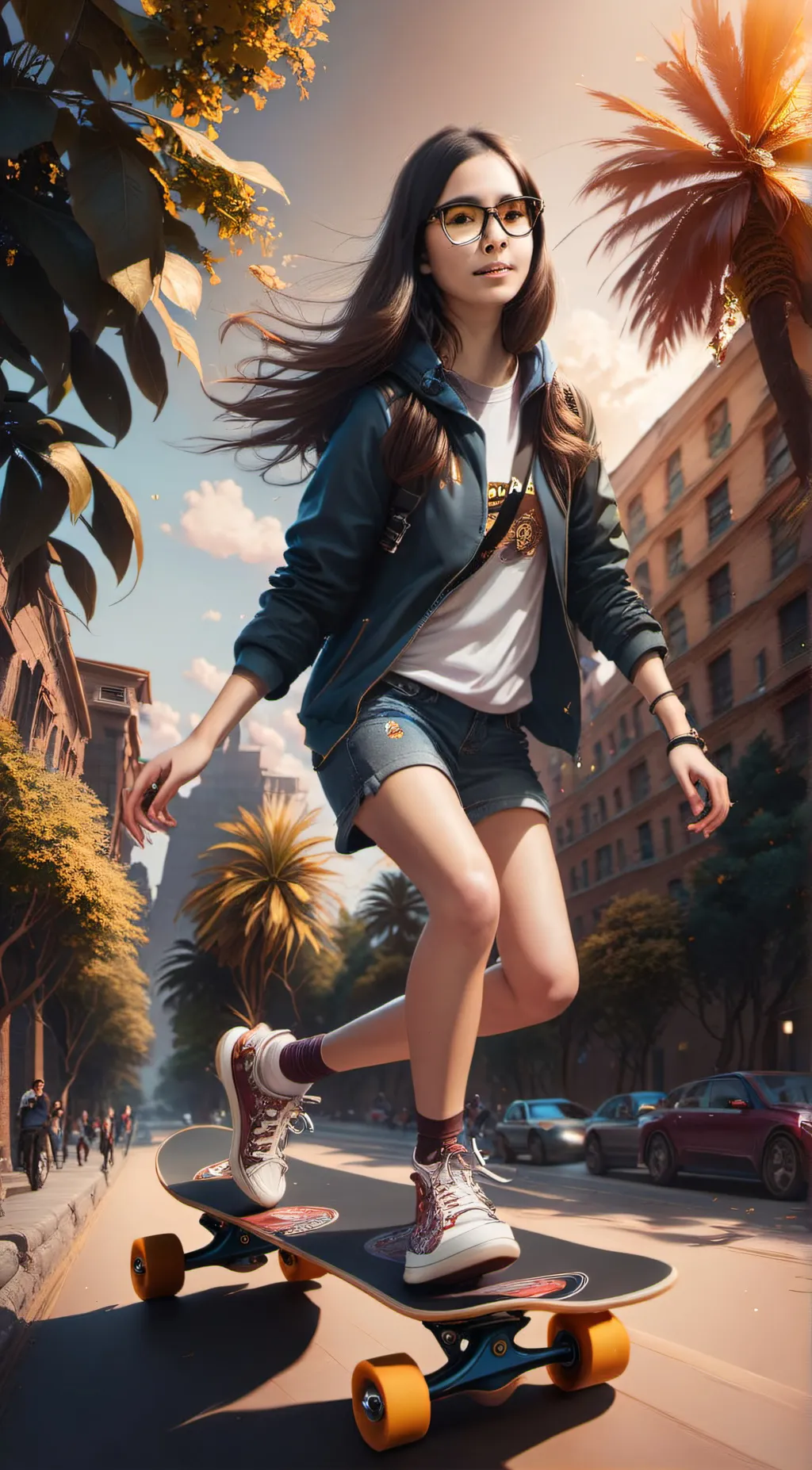 ai character: Luna background