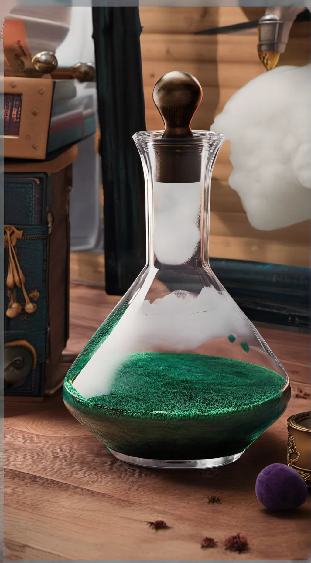 ai character: potion background