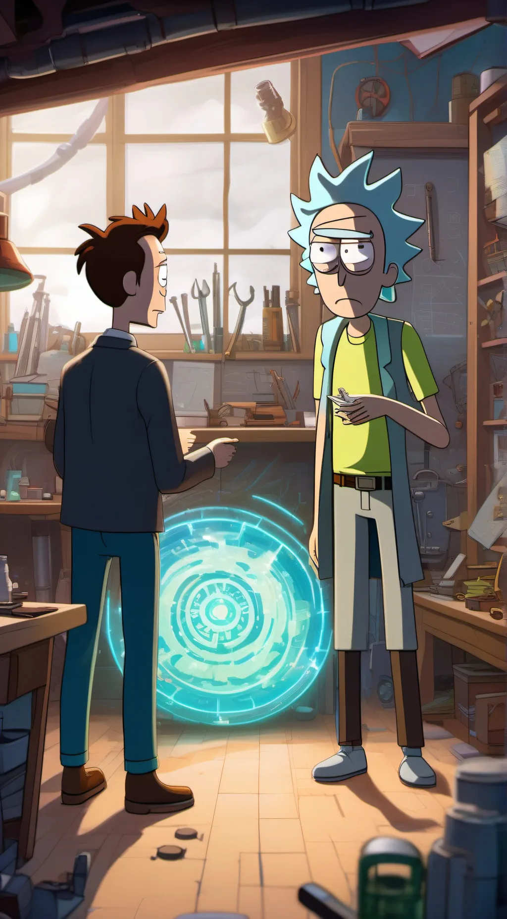 ai character: rick background