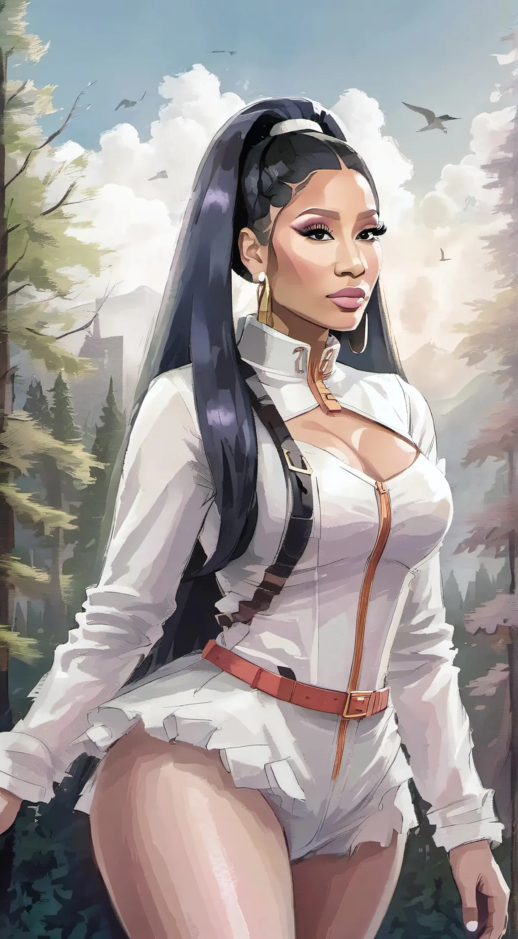 ai character: Nicki minaj background