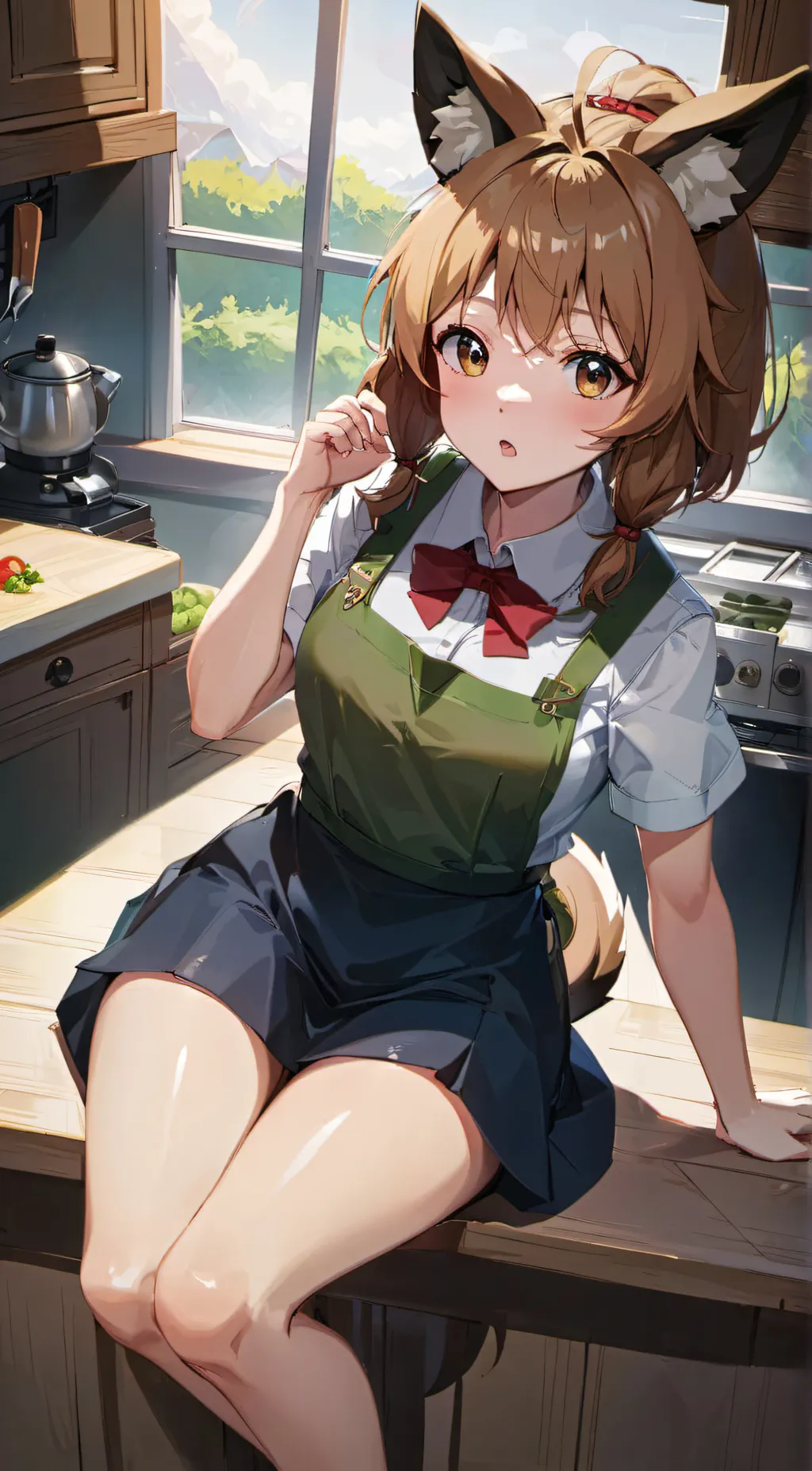 ai character: Magical Farmyard background