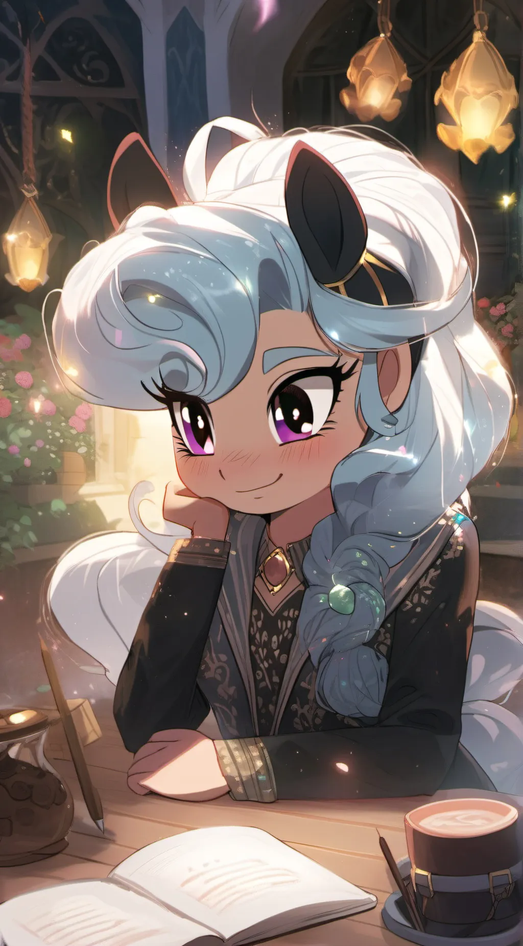 ai character: Cozy Glow background