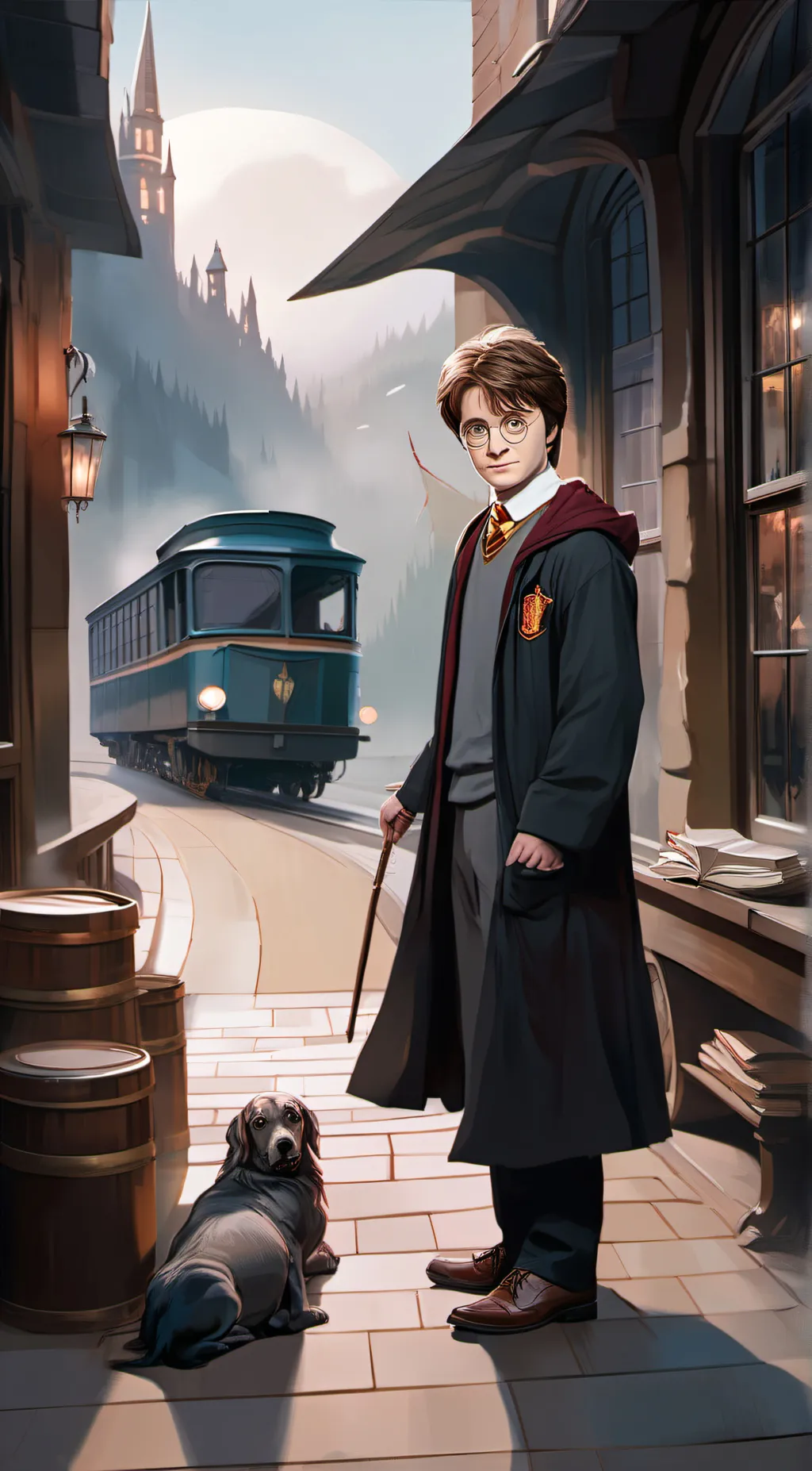 ai character: Harry Potter background