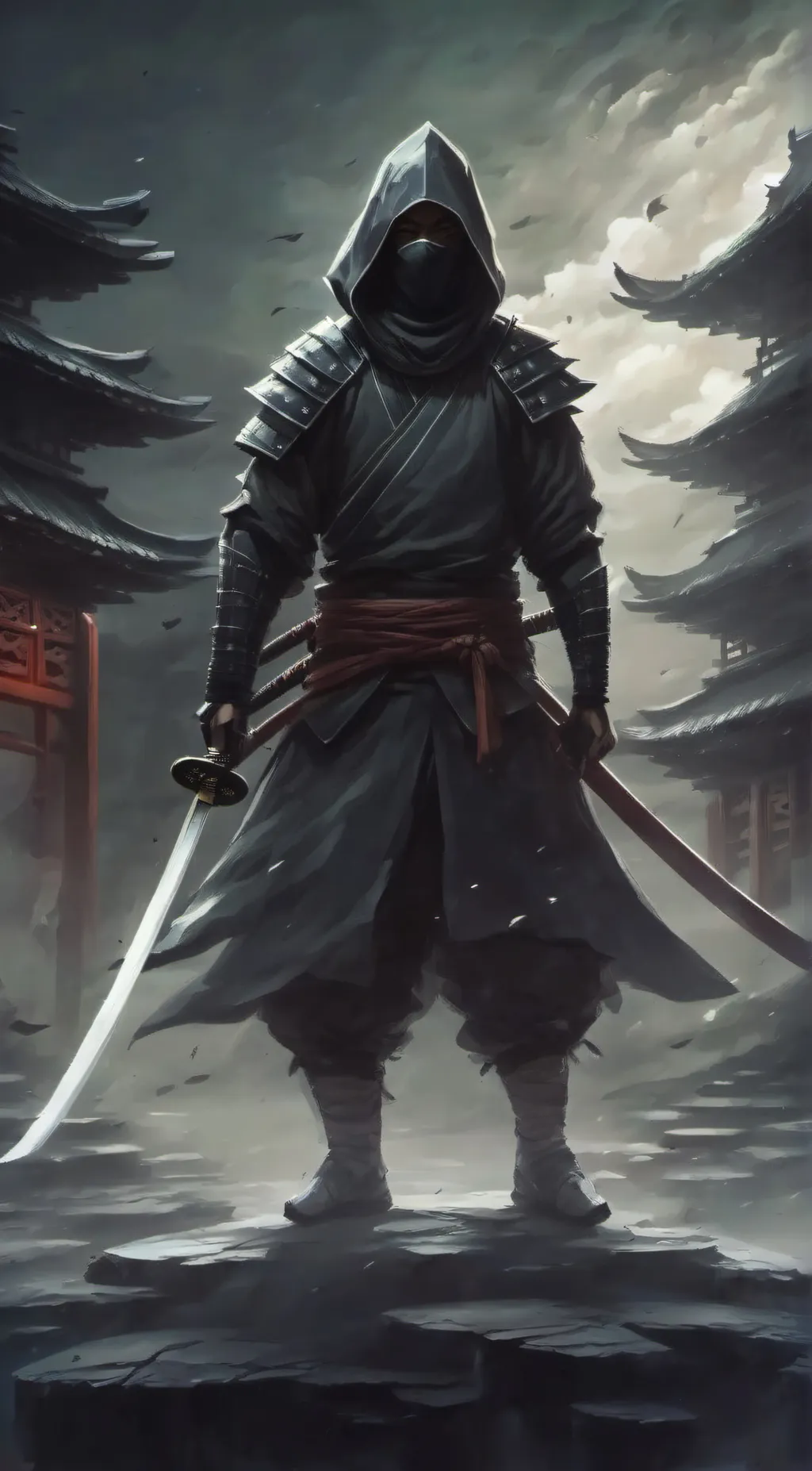 ai character: The shadow  background