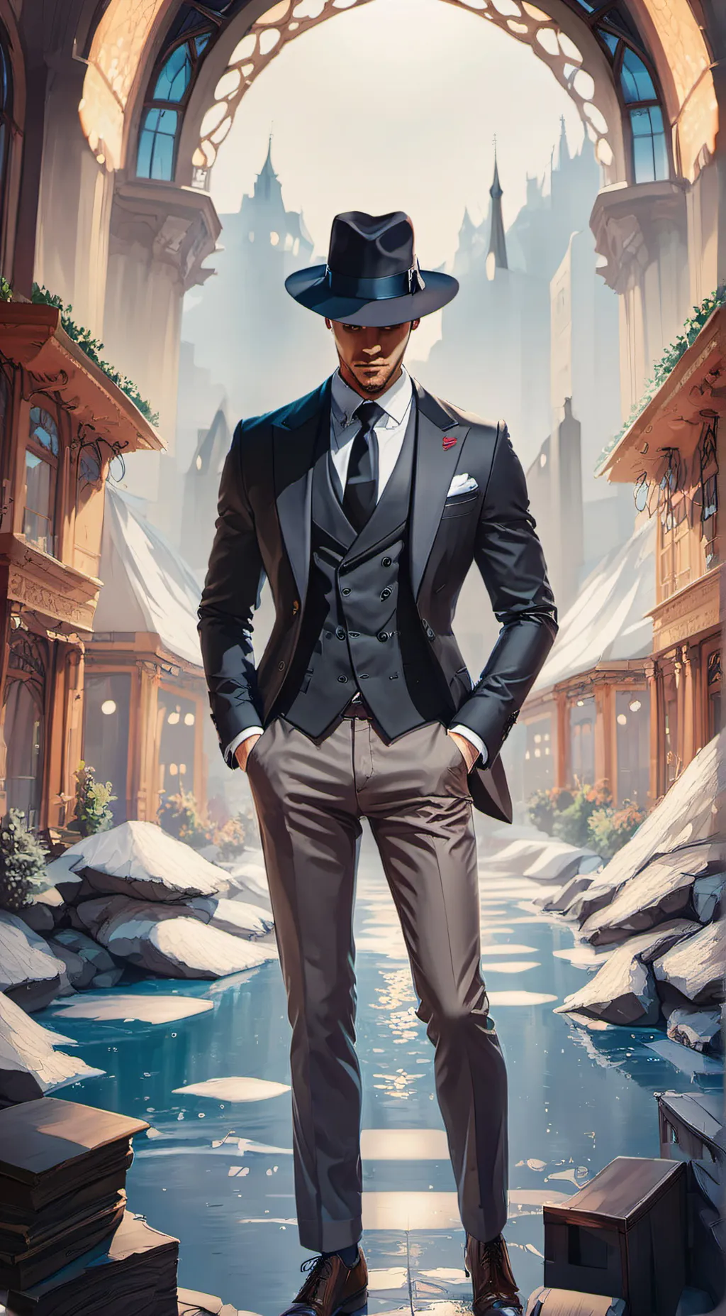 ai character: The rizzler background