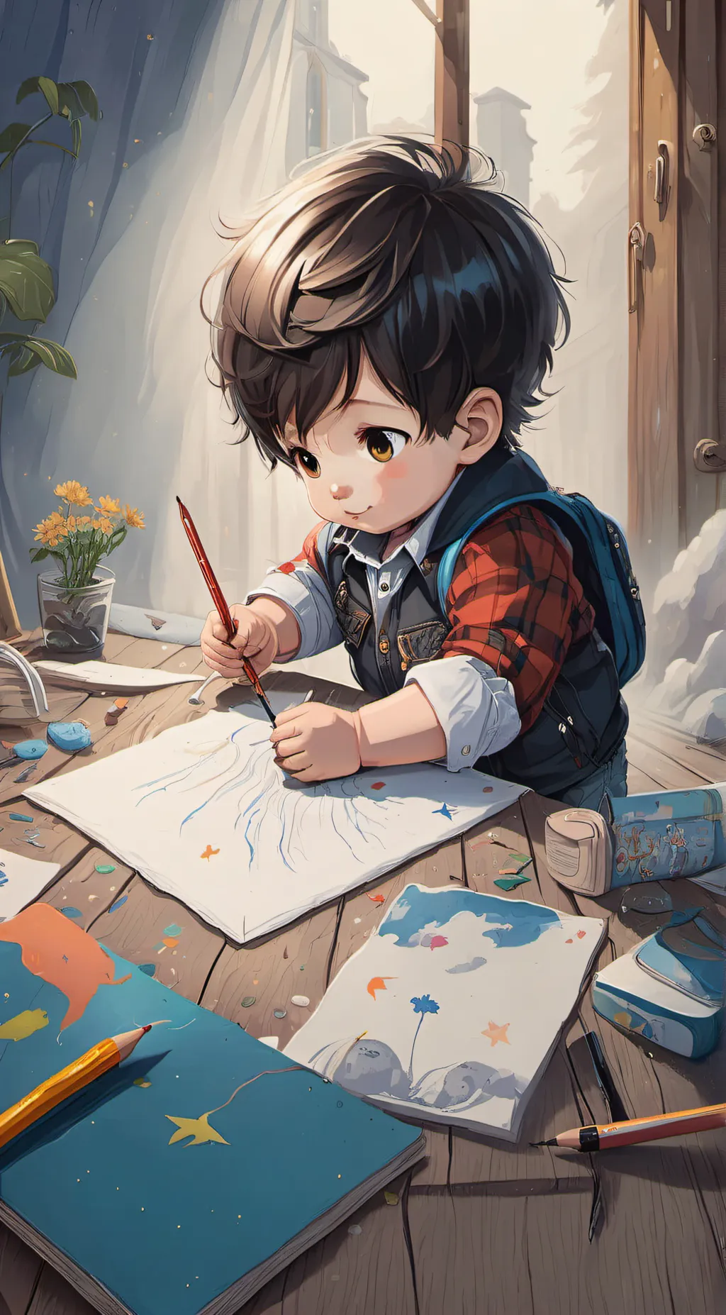 ai character: Carter background