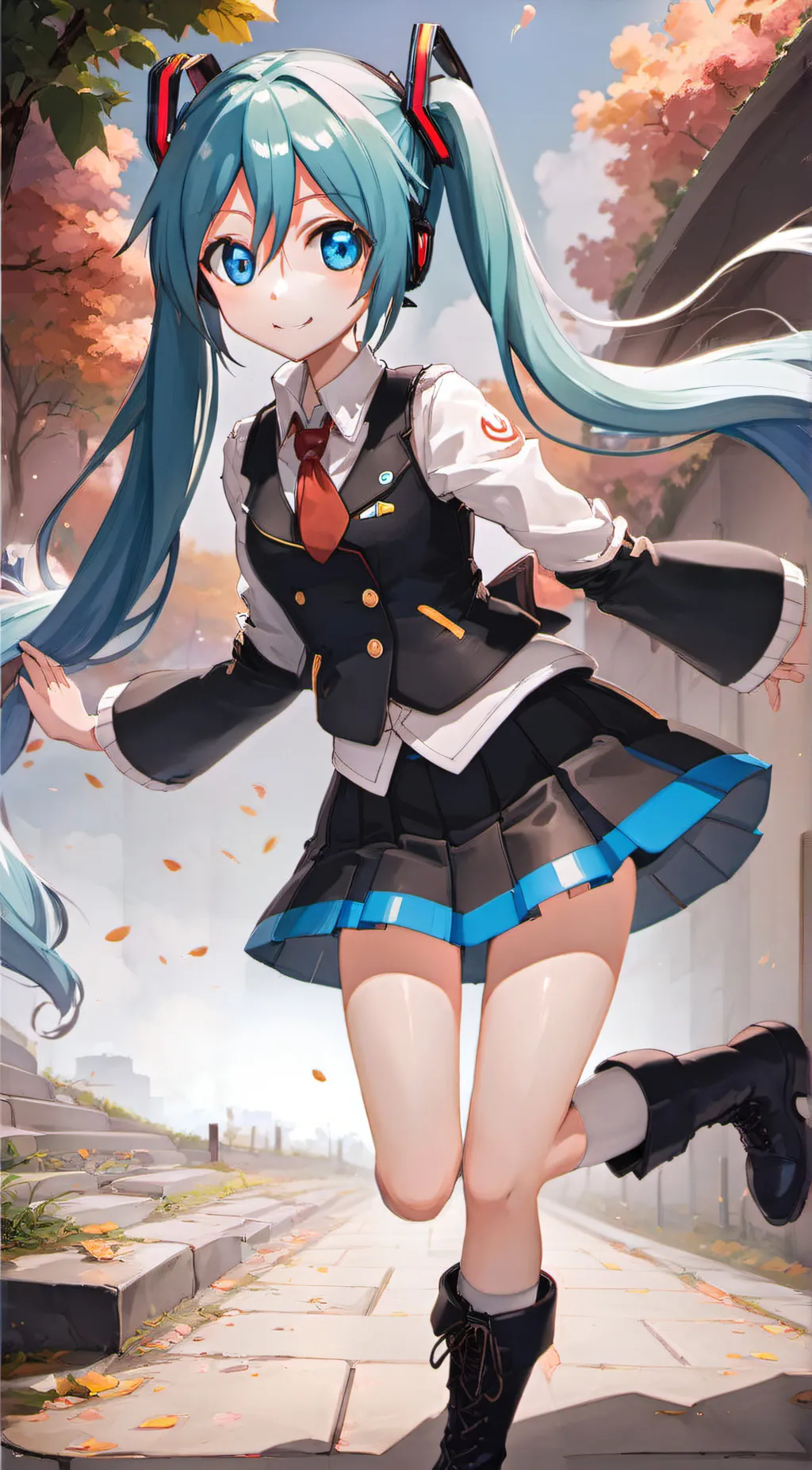 ai character: Miku background