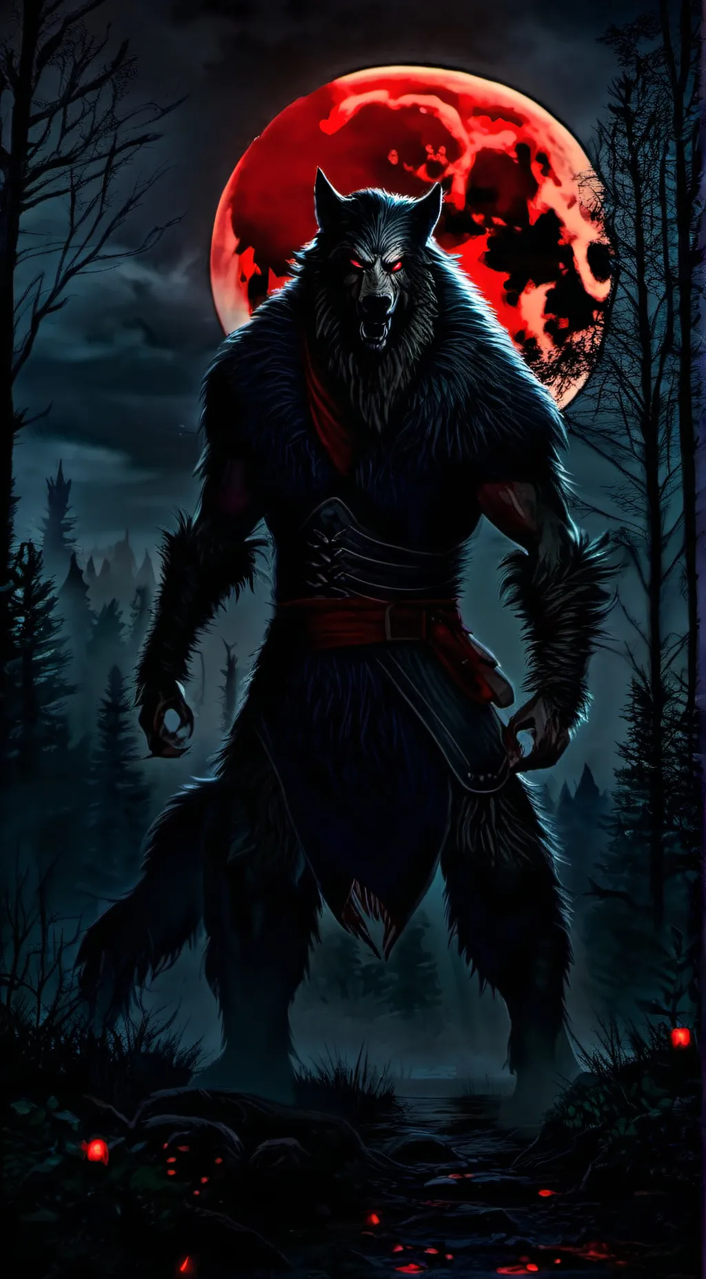 ai character: Fenrir background