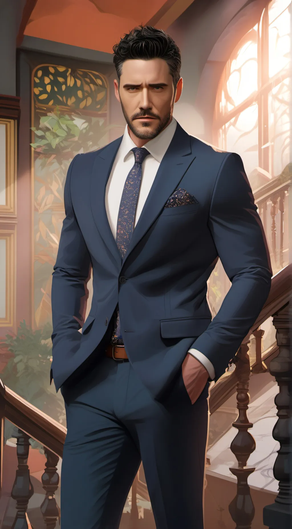 ai character: Balthazar Desmond  background