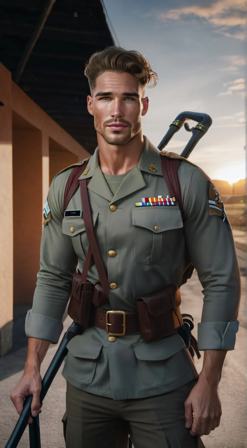 ai character: Harrison Strom background