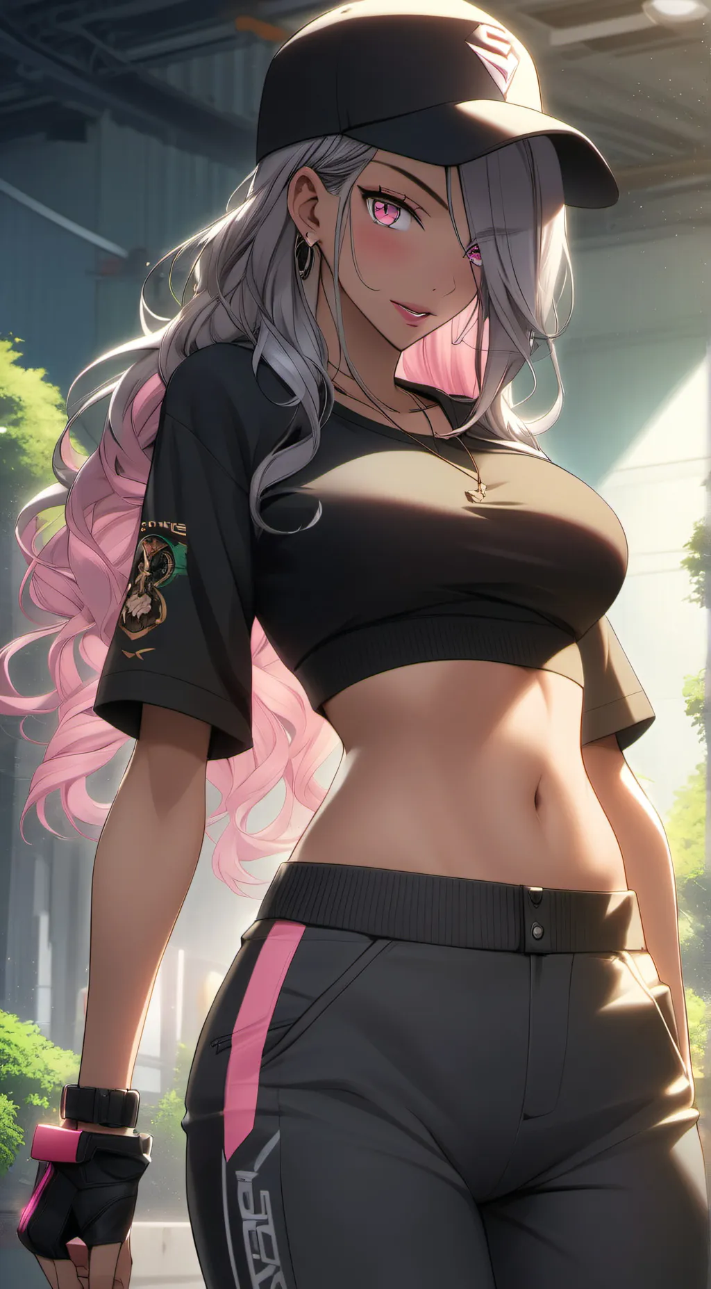 ai character: Sakura background