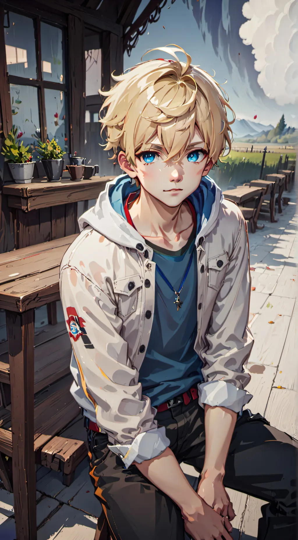 ai character: Leo background