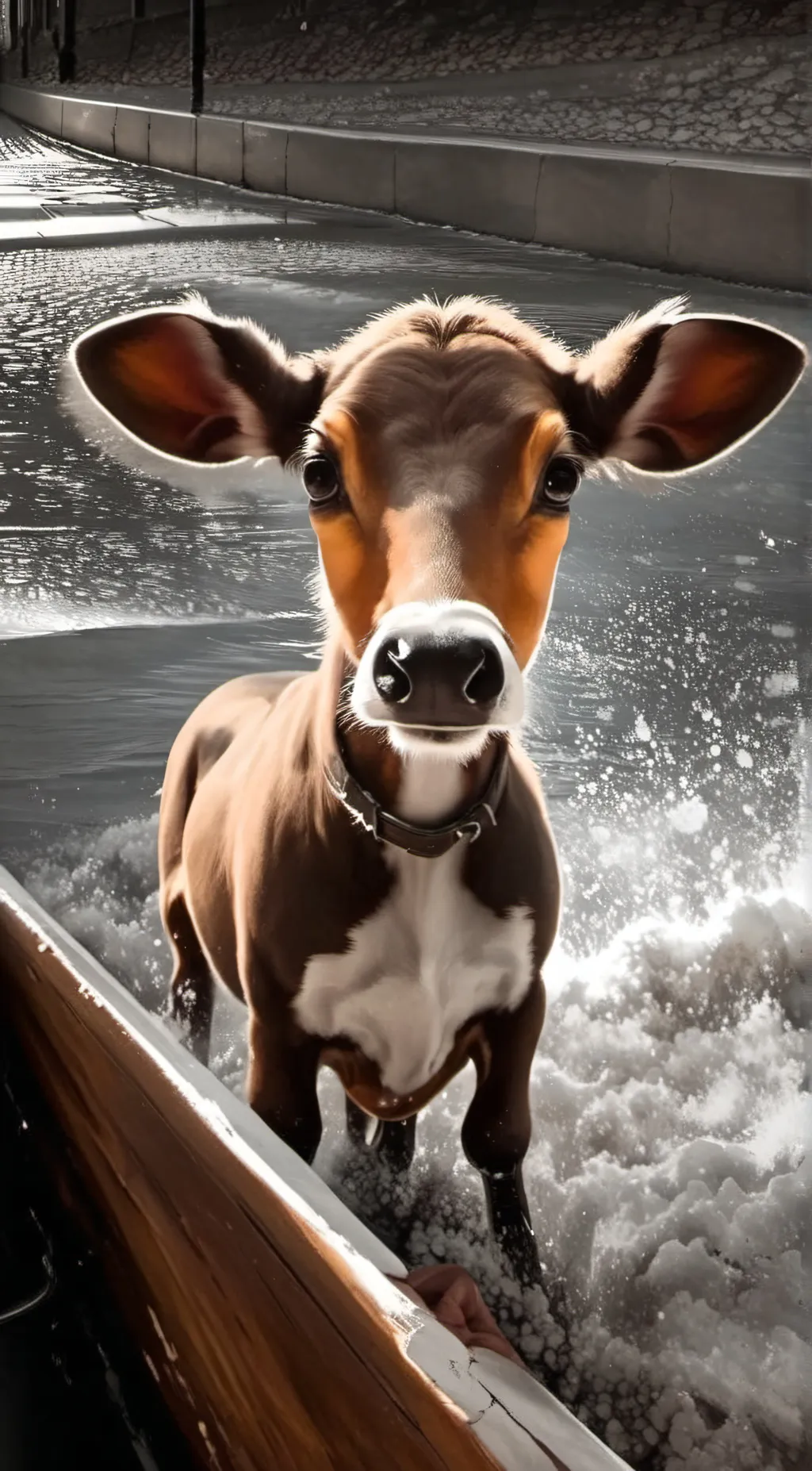 ai character: Corey the cow background