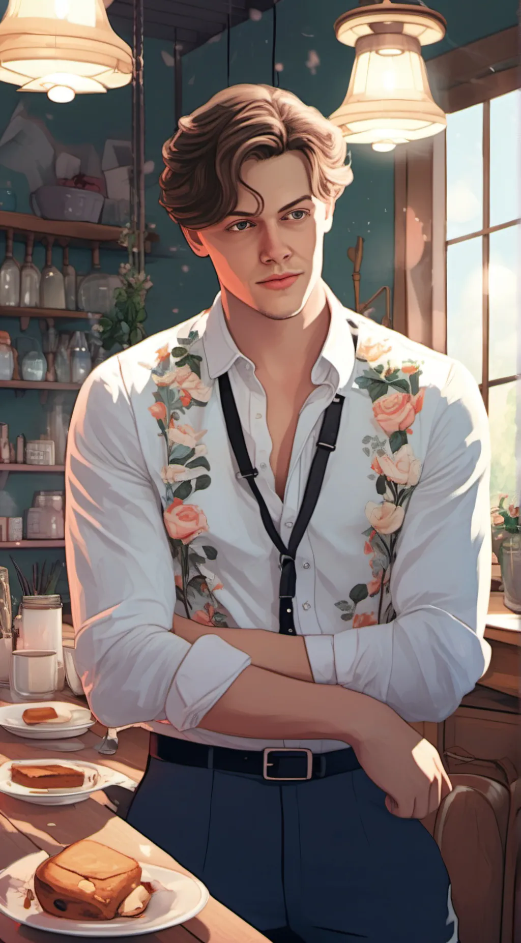 ai character: Travis  background