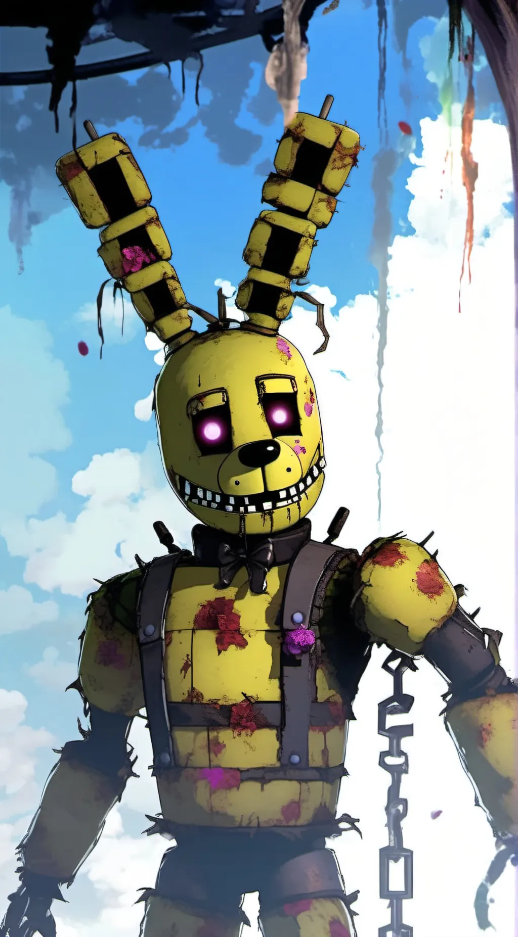 ai character: SpringTrap background