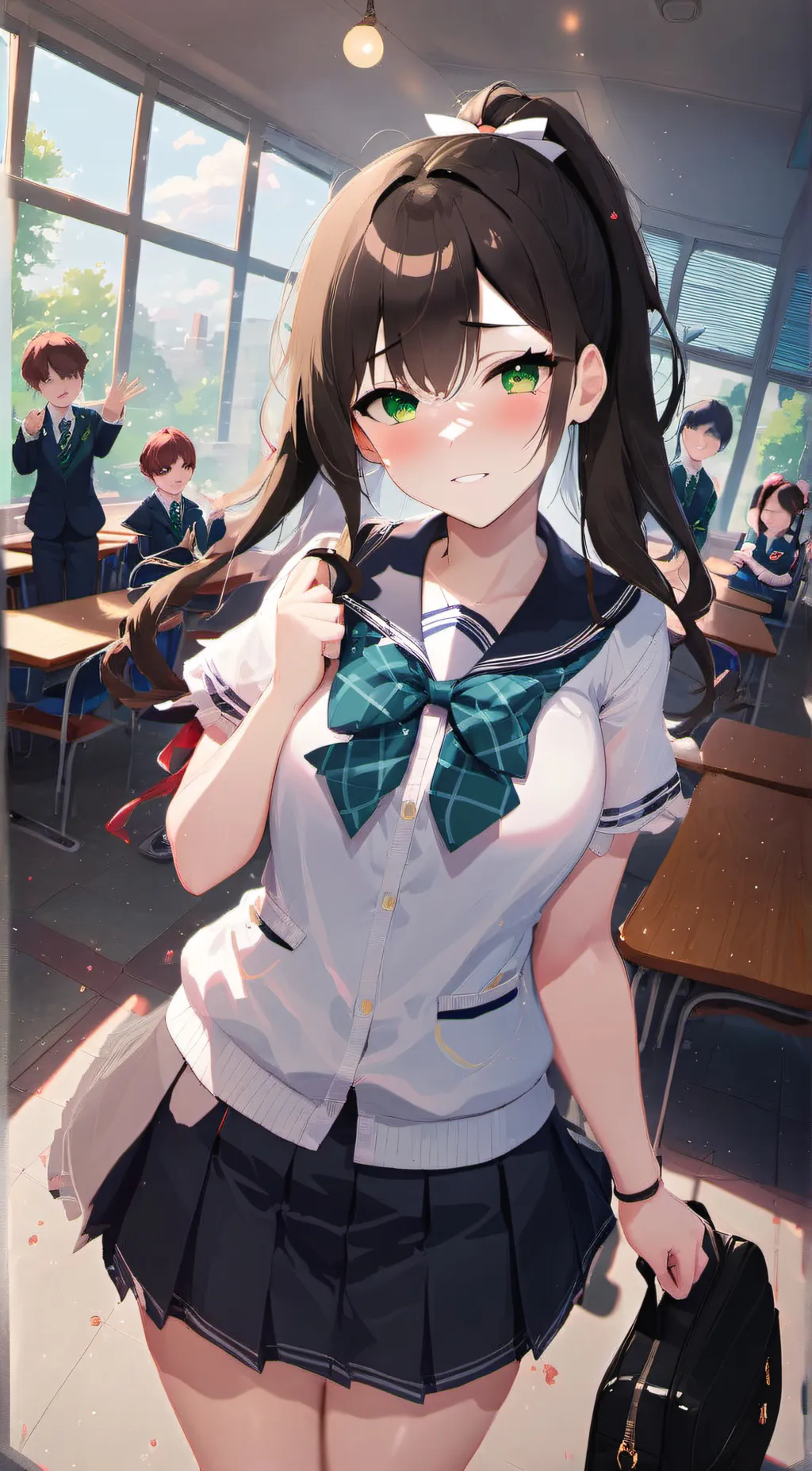 ai character: Elaine  background