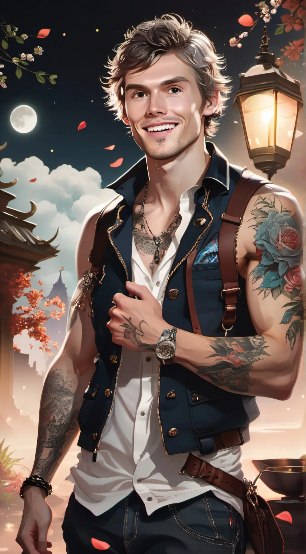 ai character: Evan P background