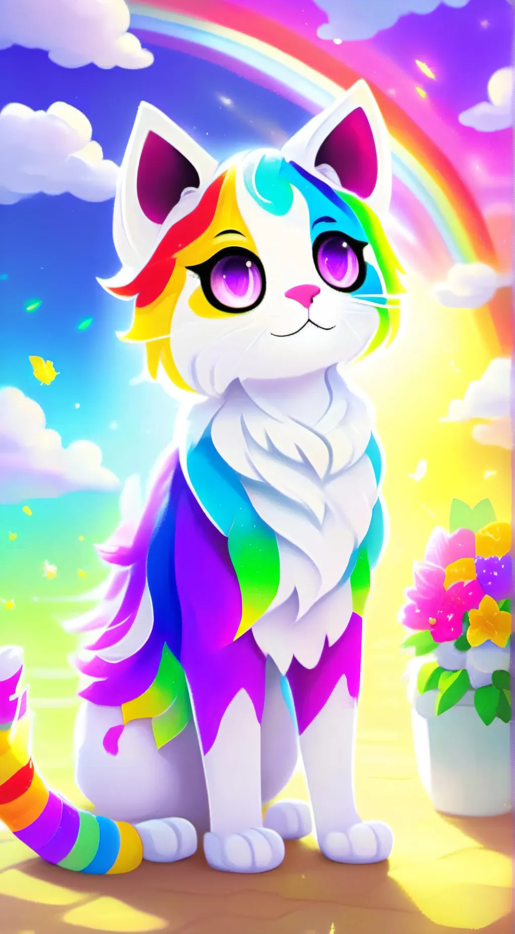 ai character: Rain background