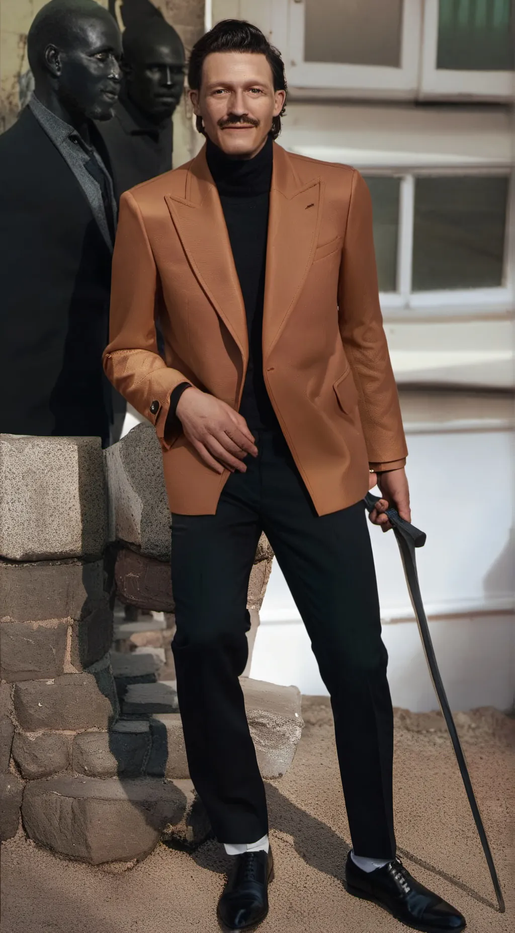 ai character: (jake white man)  background