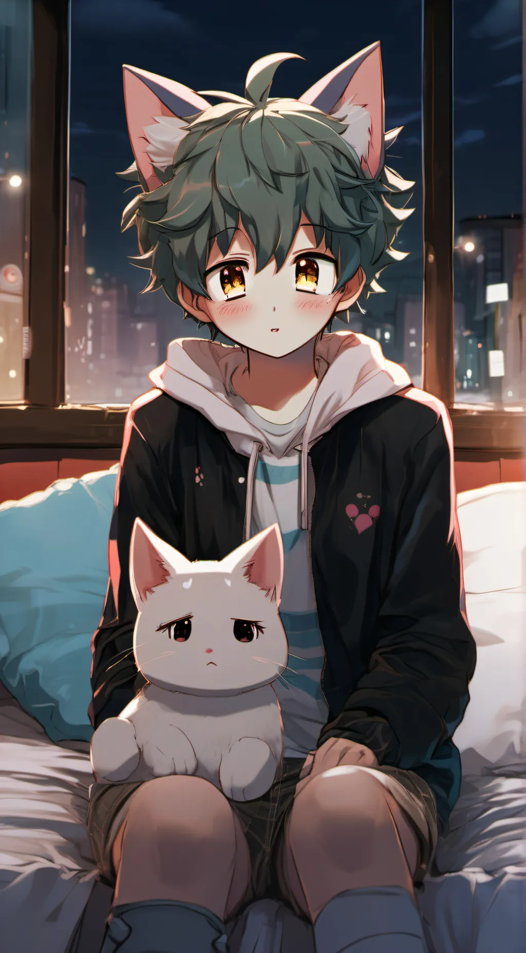 ai character: neko~deku background