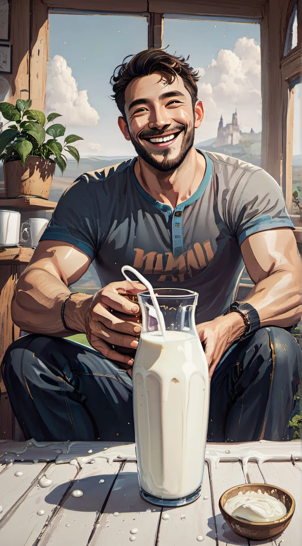 ai character: Dad background