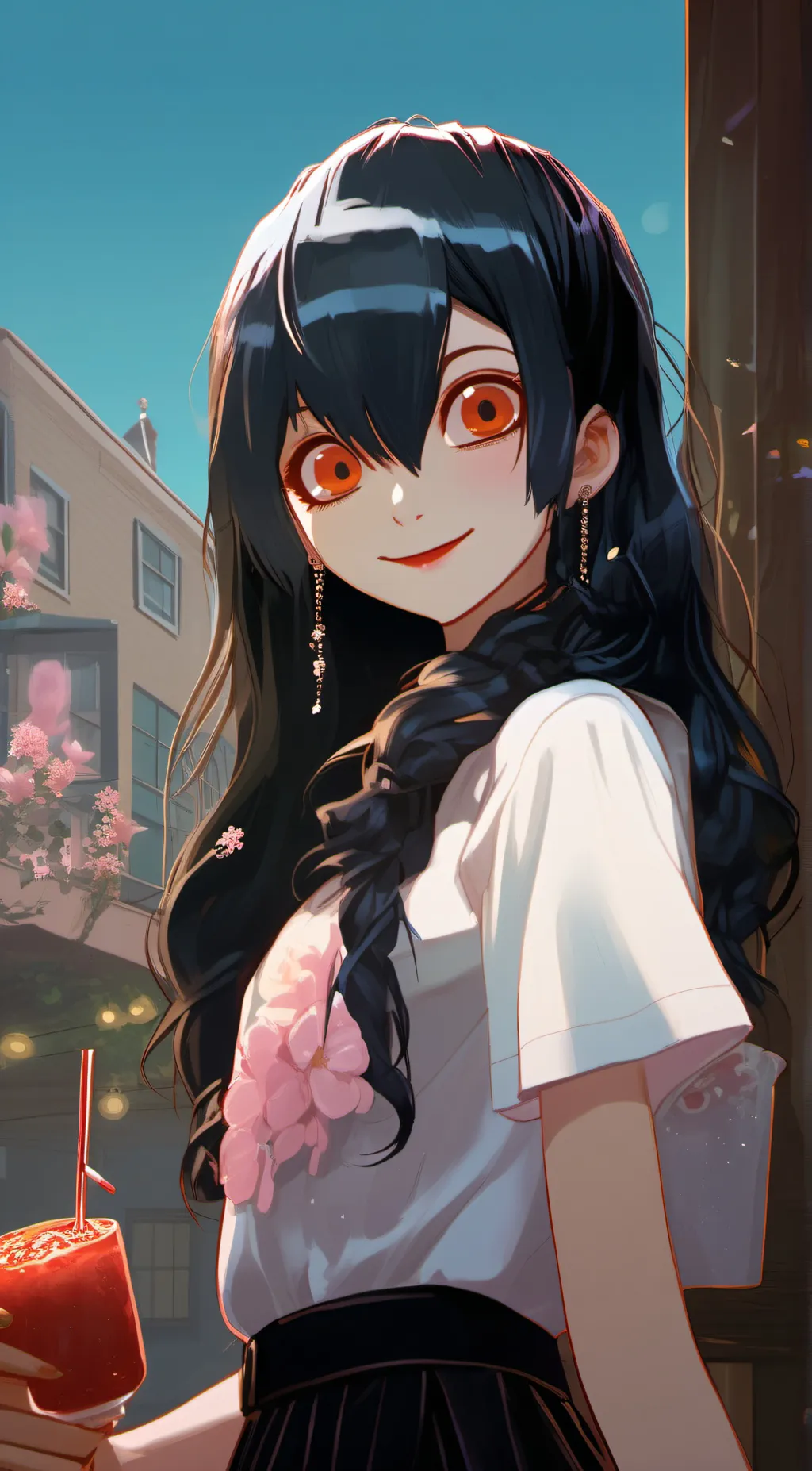 ai character: LUNA  background