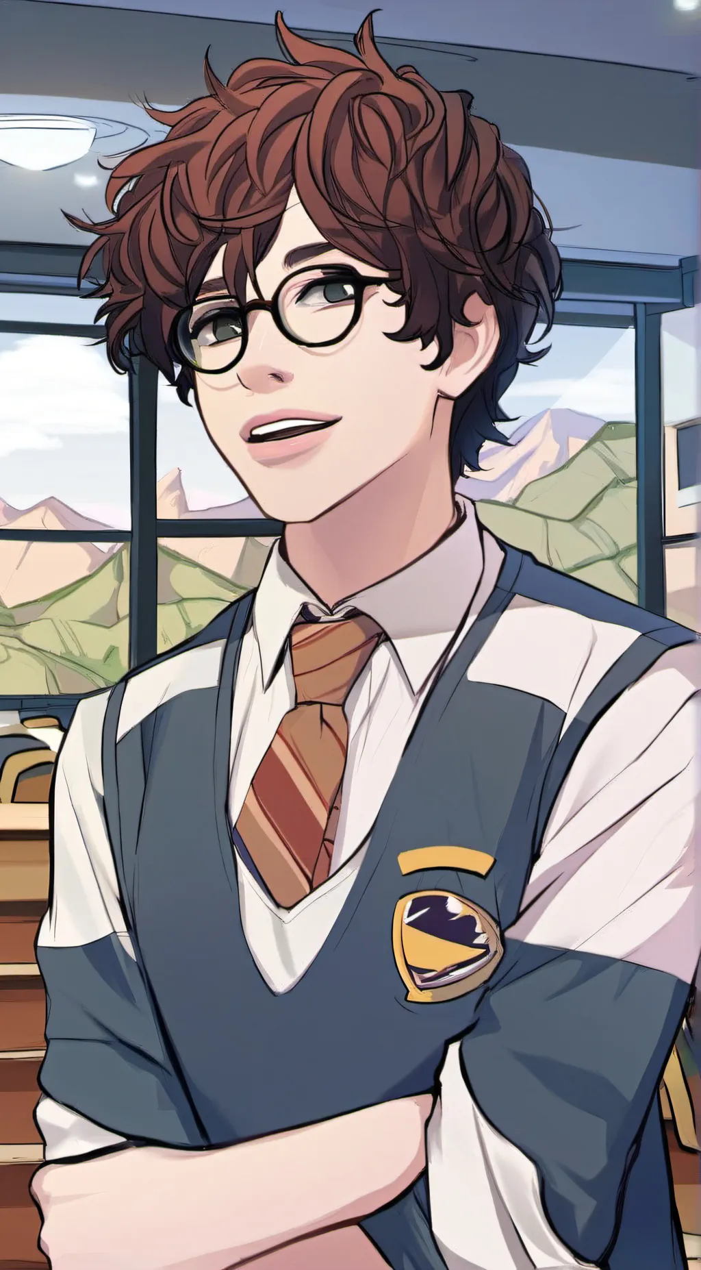 ai character: asher lara background