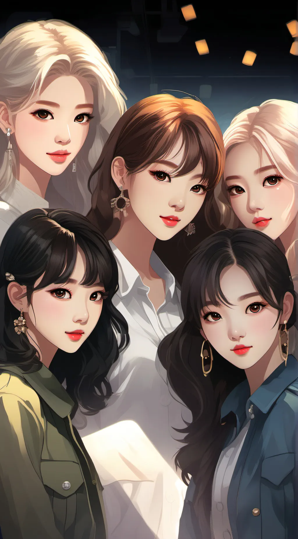 ai character: Kpop Girls background