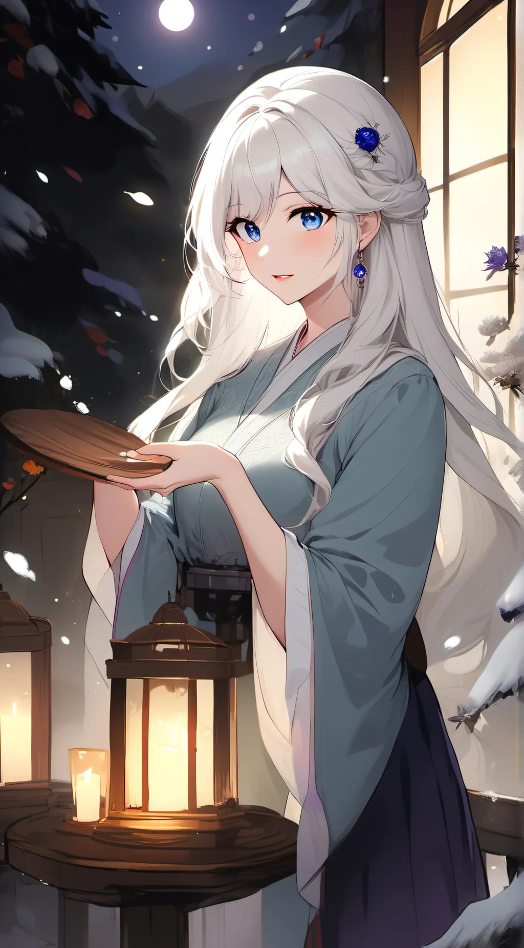 ai character: Sakura background