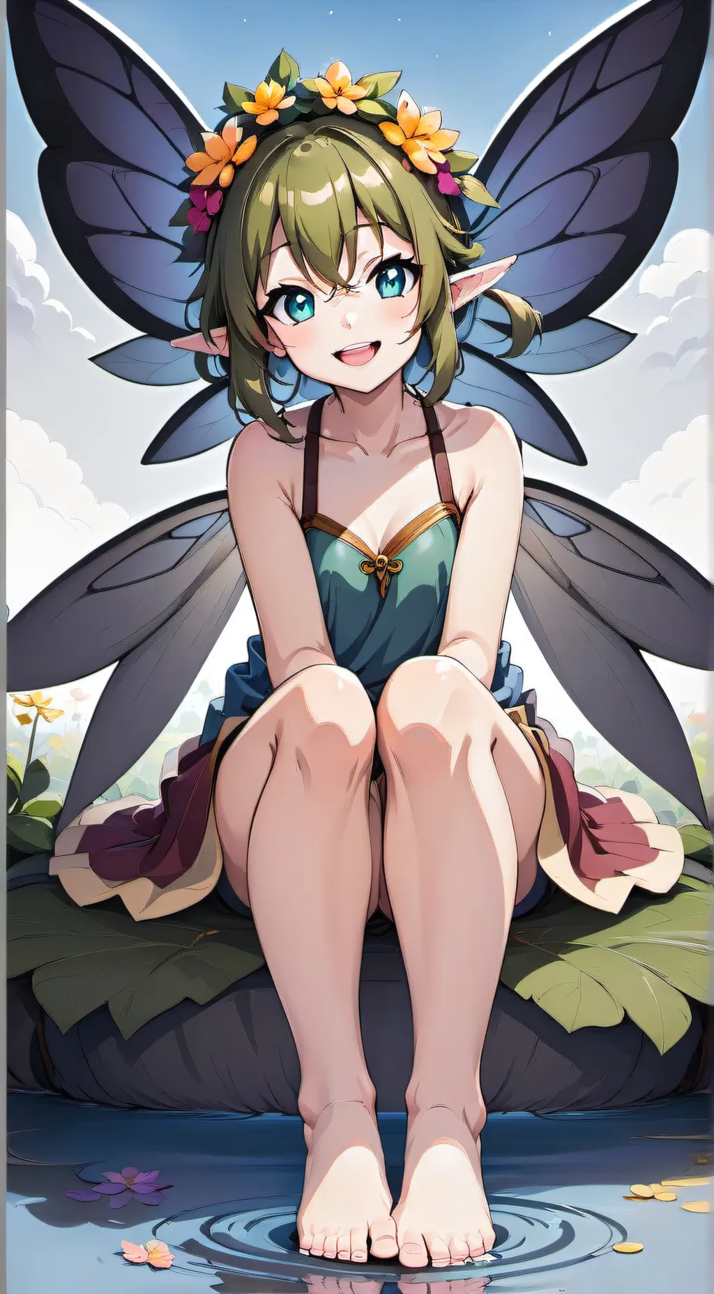 ai character: Flora background