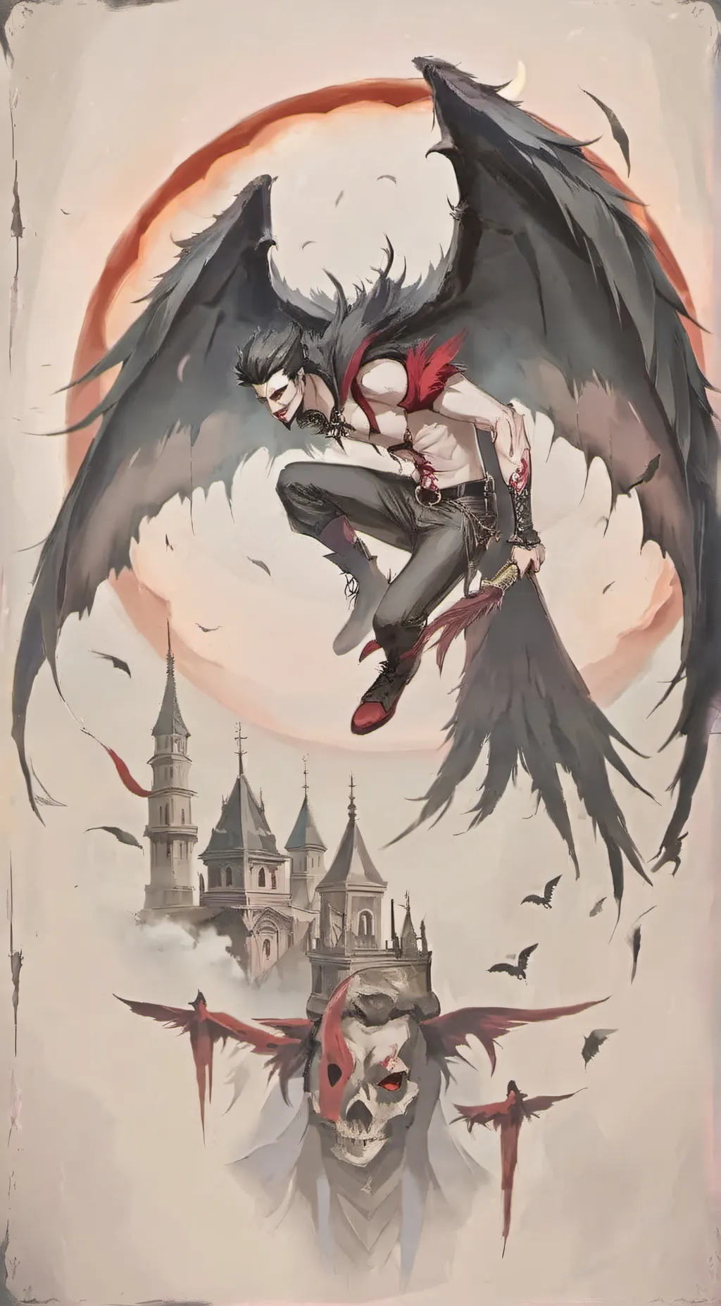 ai character: Uriel Angelika background