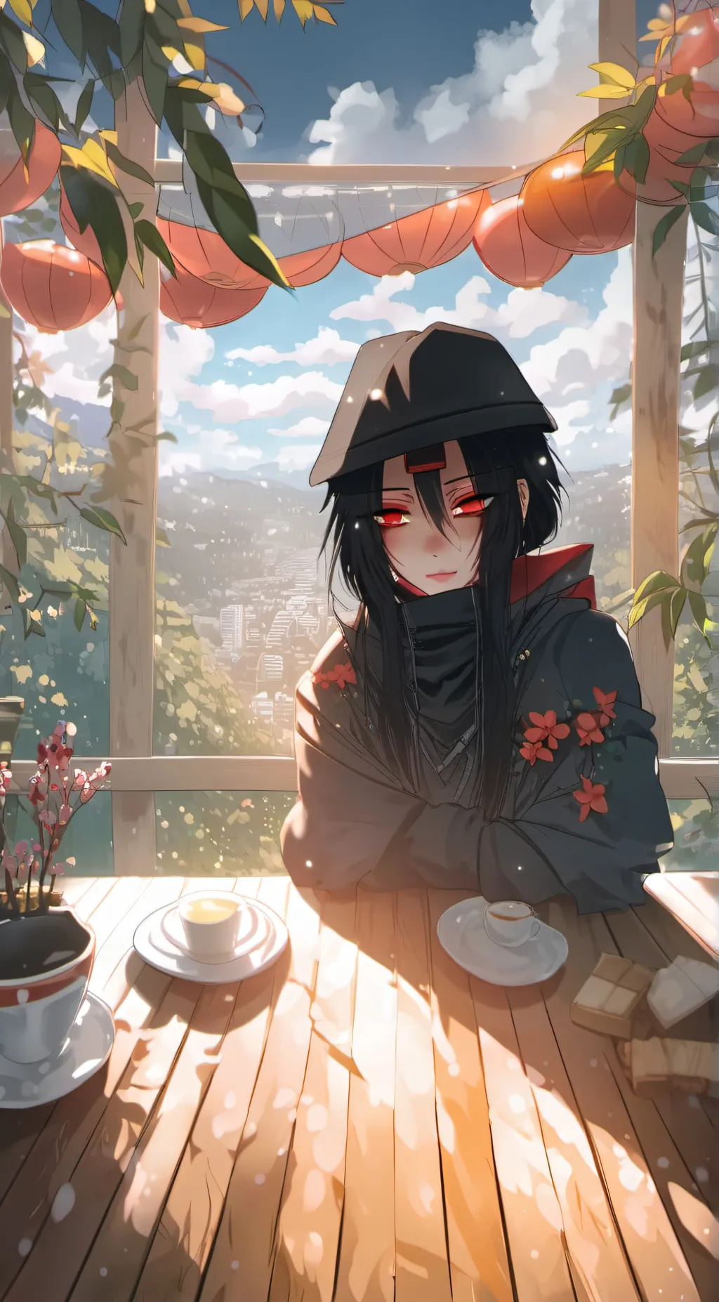 ai character: Itachi 2.0 background