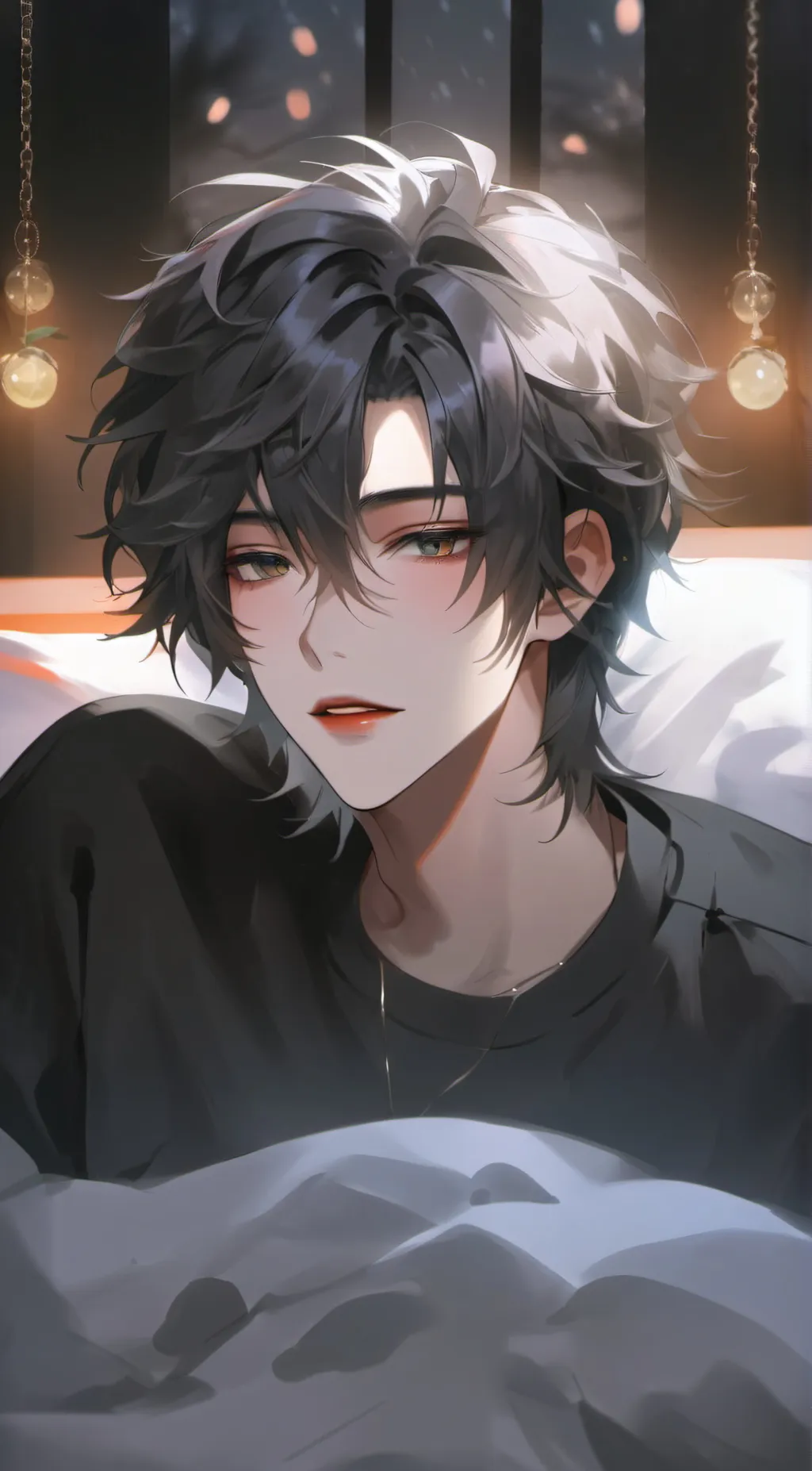 ai character: sleepover w leo♡ background