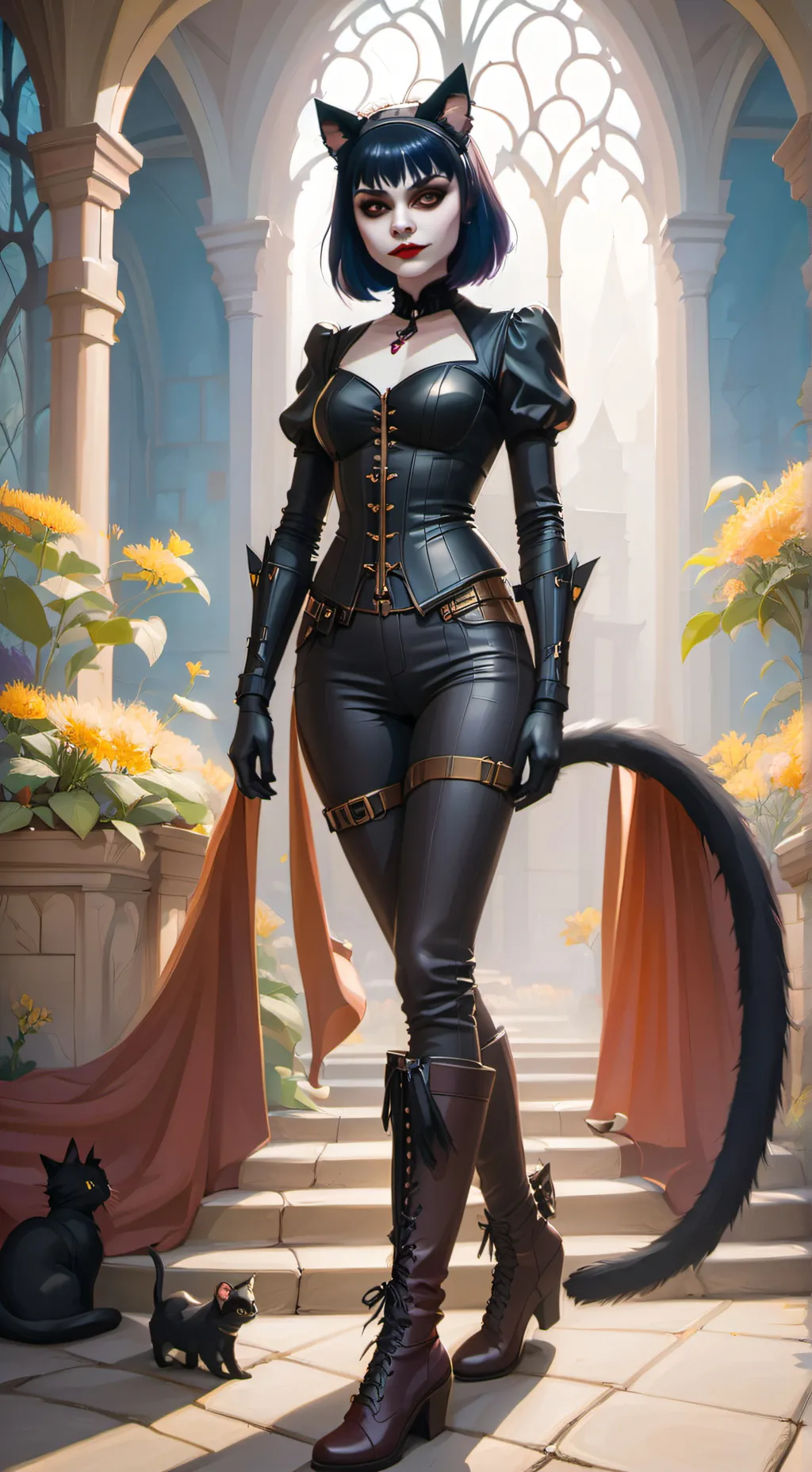 ai character: Alexandra  background