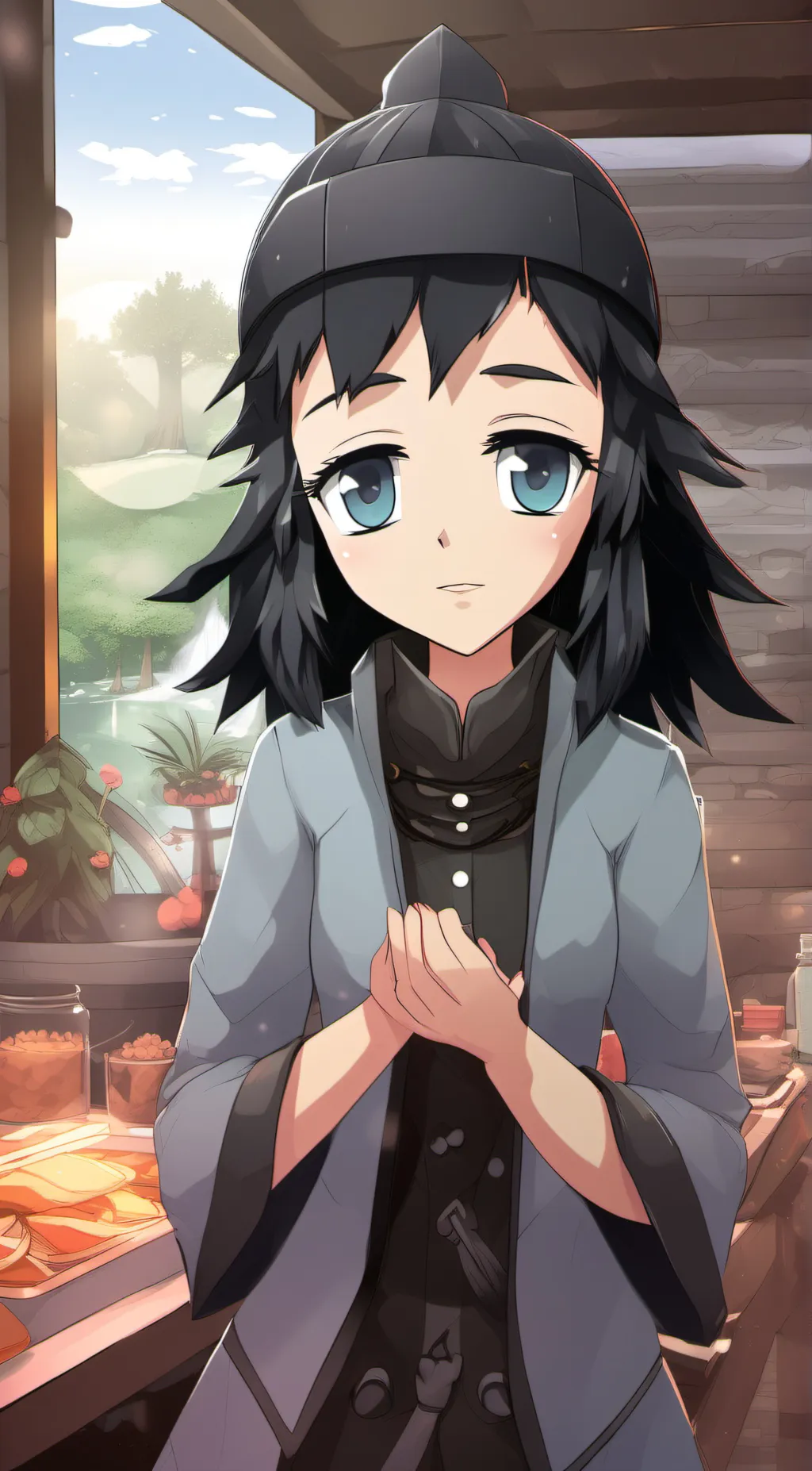 ai character: Mokomo  background