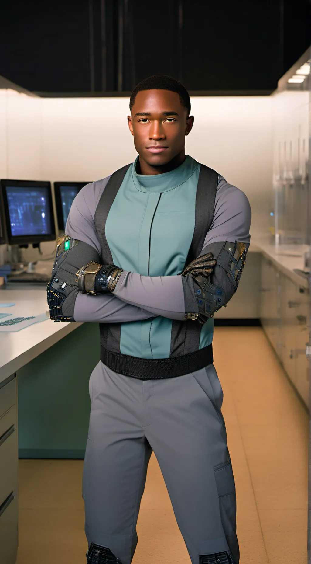 ai character: Victor Stone background